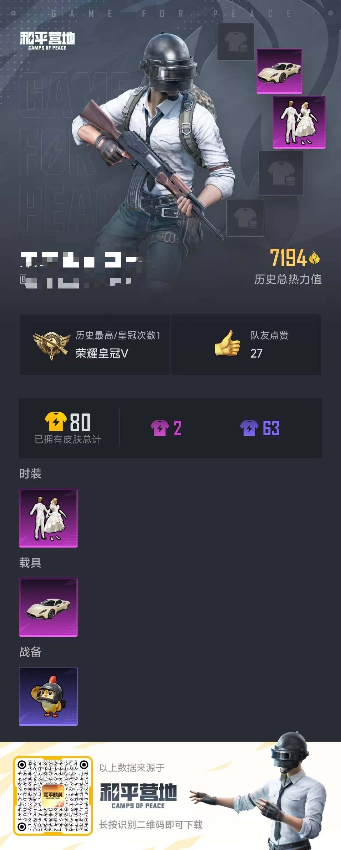 HPCMW3423356和平精英账号详情图2 HPCMW3423356和平精英账号详情图2