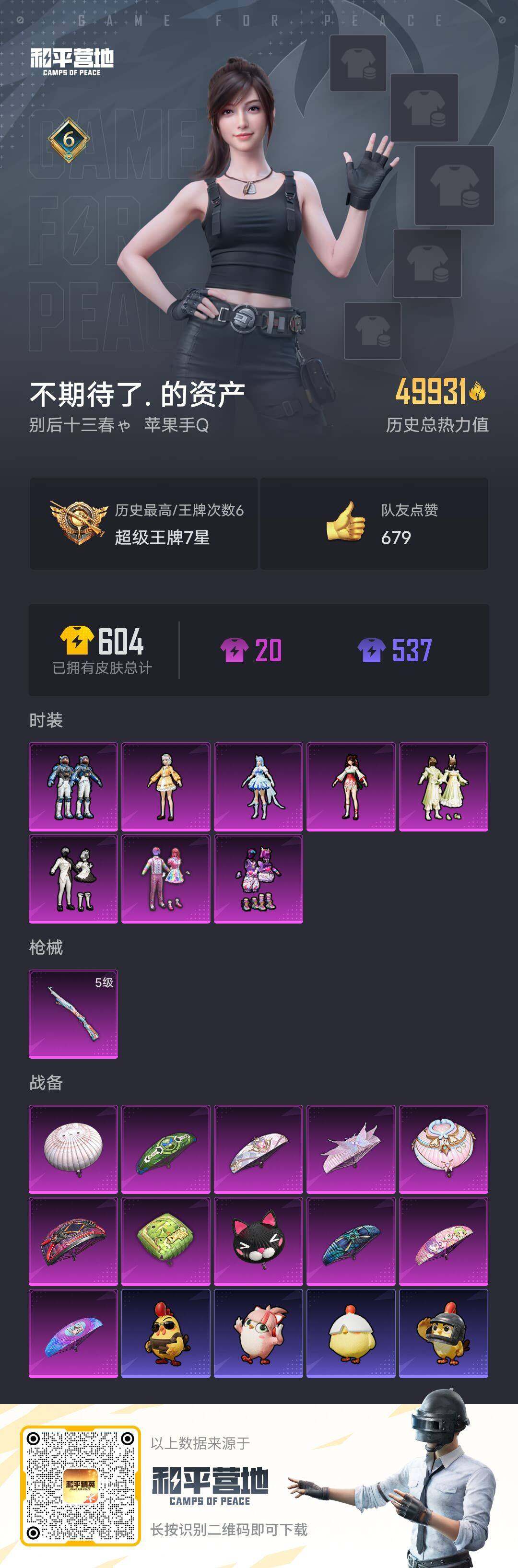 HPQM3424052和平精英账号详情图5 HPQM3424052和平精英账号详情图5