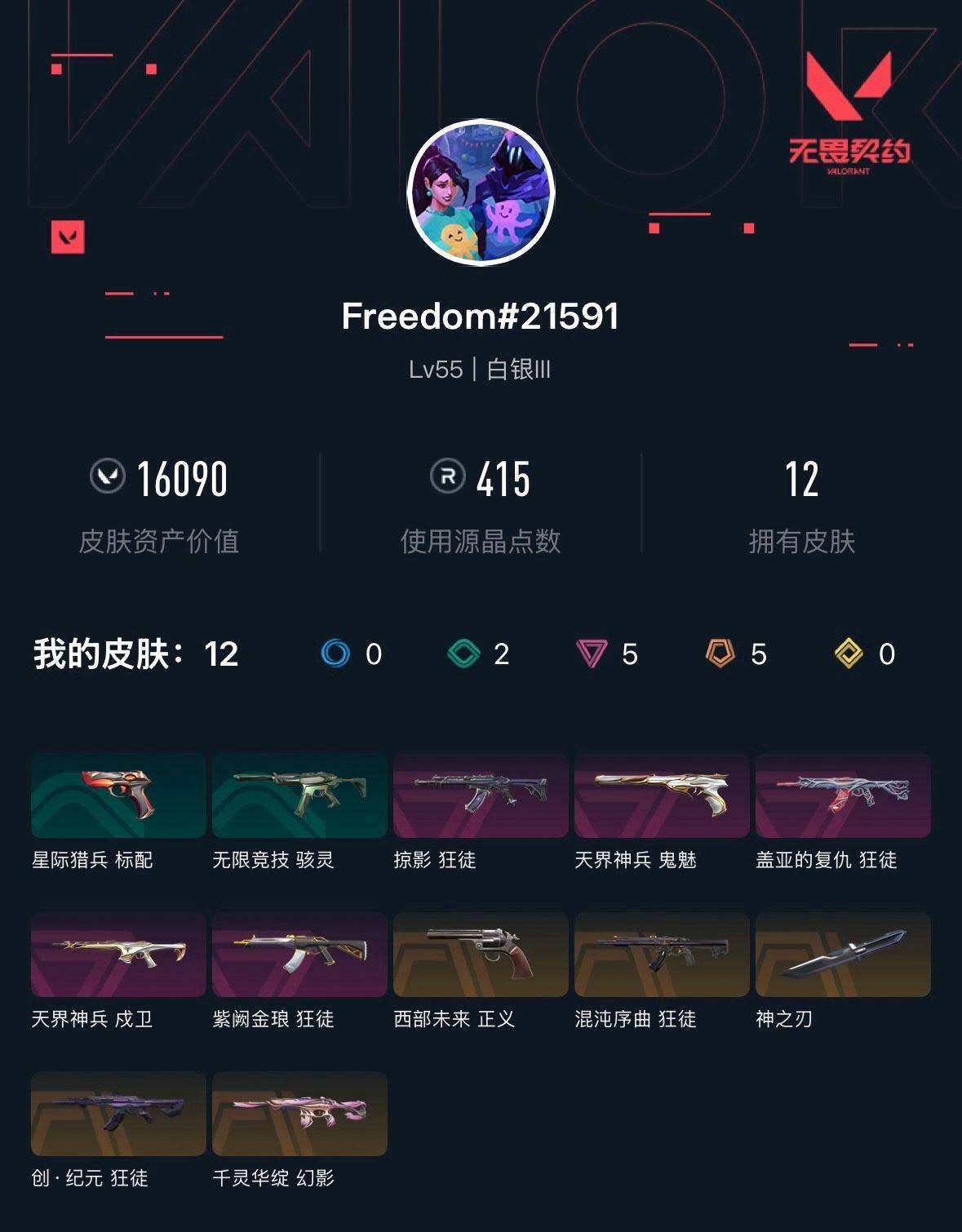 WWQXL318400无畏契约账号详情图4 WWQXL318400无畏契约账号详情图4