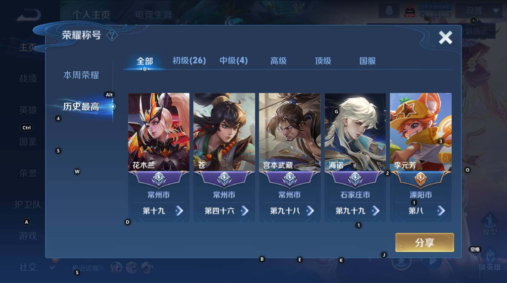 WZCMW3330550王者荣耀账号详情图12 WZCMW3330550王者荣耀账号详情图12