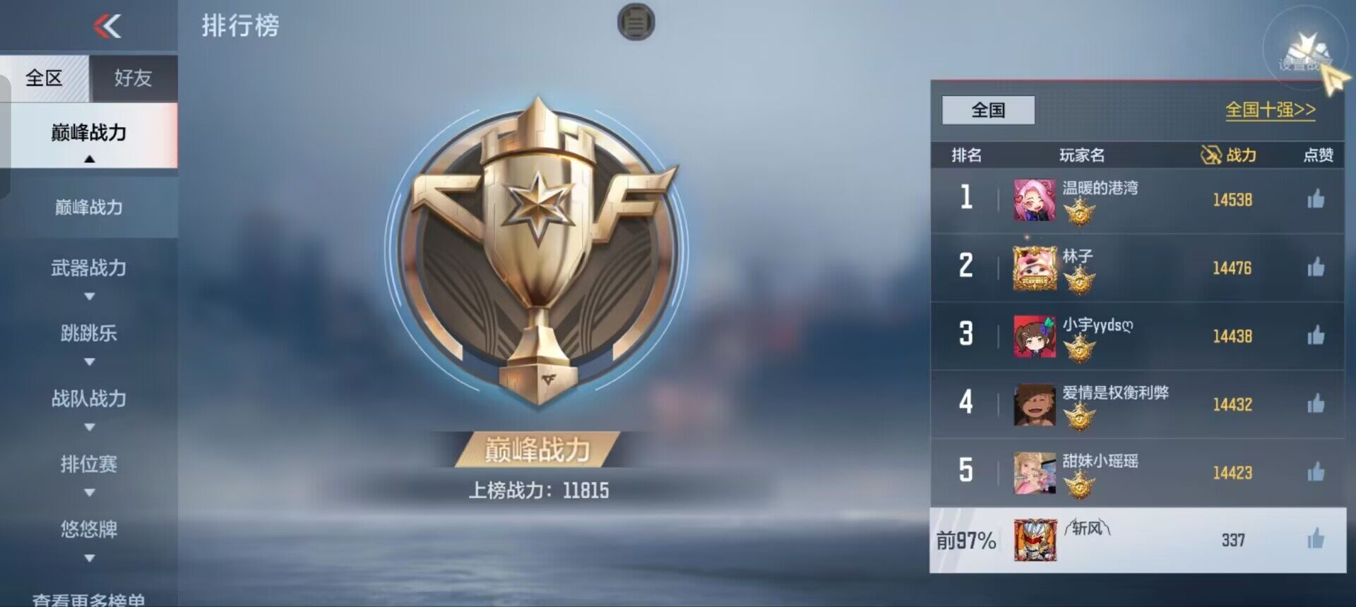 CFMEY358232枪战王者账号详情图52 CFMEY358232枪战王者账号详情图52