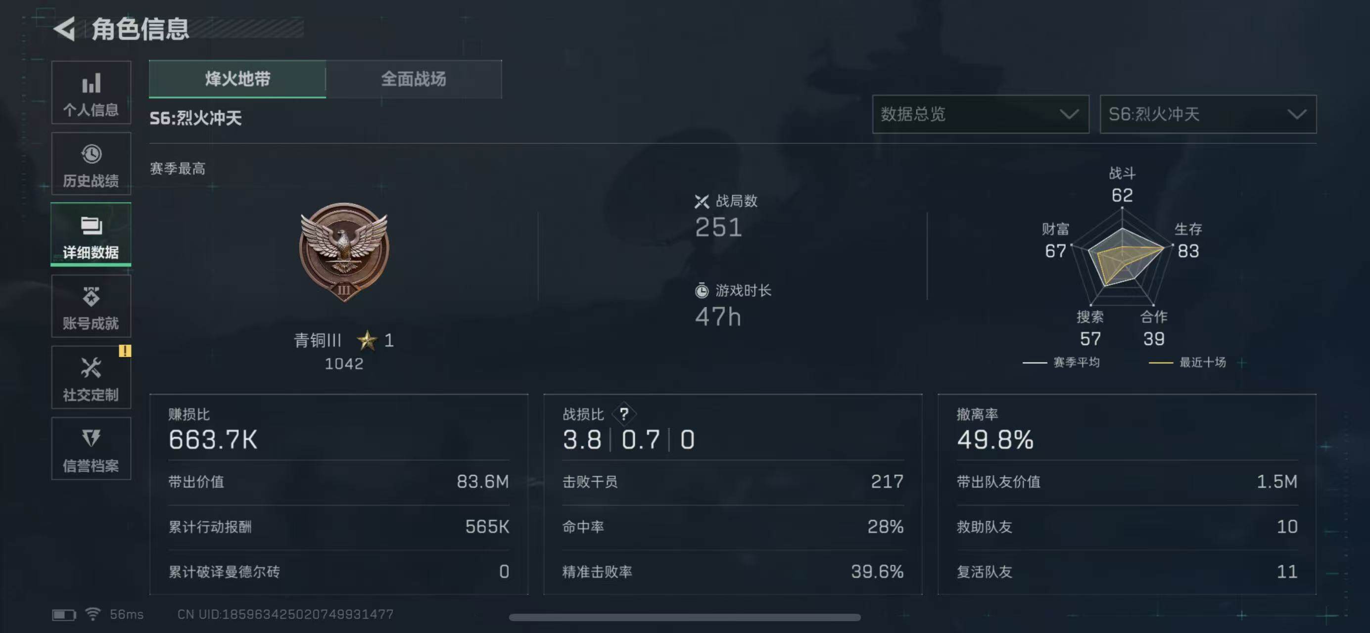 SJZCMW365341三角洲行动账号详情图3