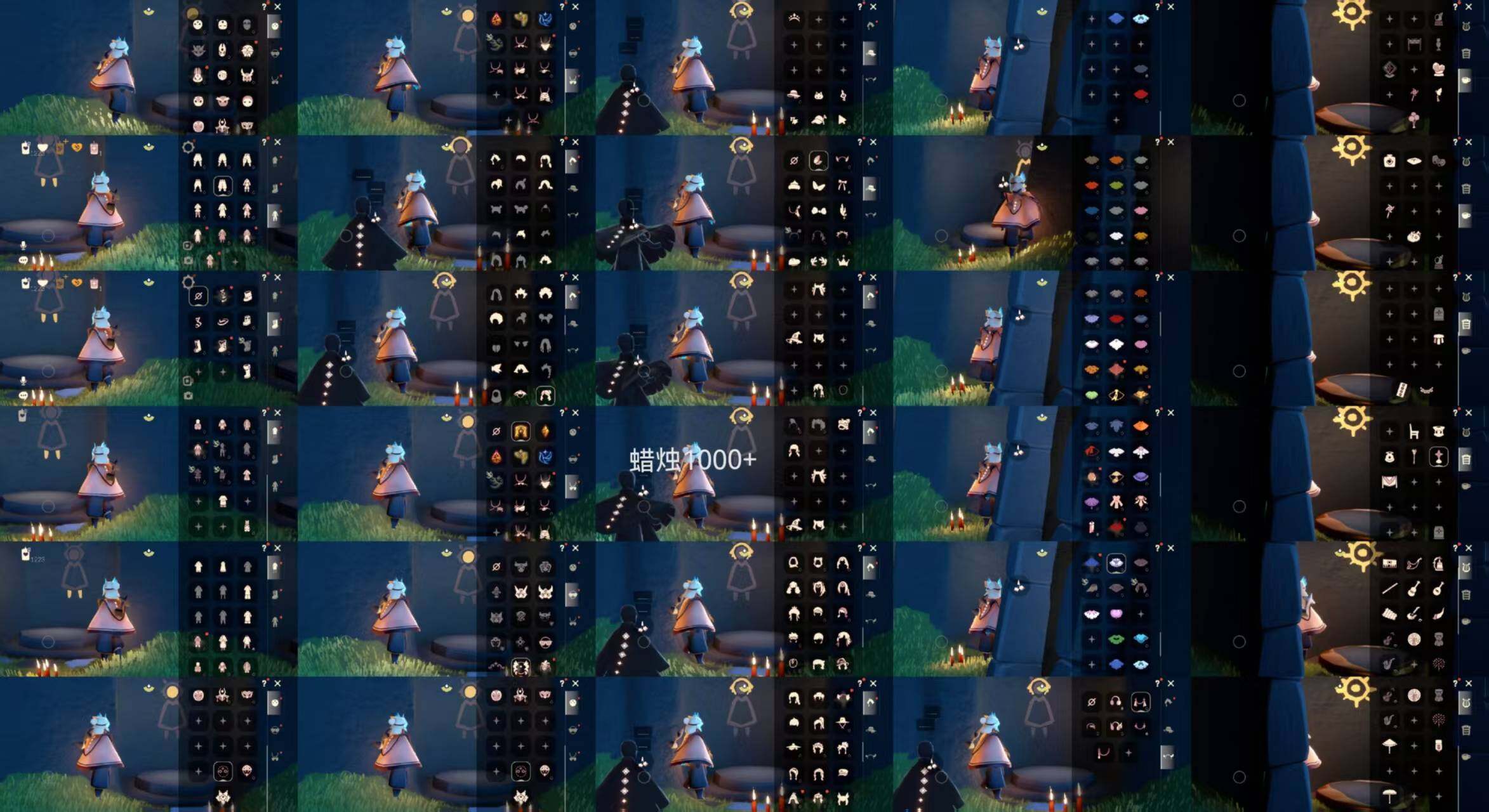 光遇账号安卓官服HM1434 安官 蜡烛1224，爱心0，季蜡0，升华蜡烛1，光翼 156，毕业季：青鸟季，表演季，彩染季；毕业礼：青鸟斗篷，双翼遥鲲斗，燕尾斗篷，白枭发型，五朔彩羽发型，黄眉企鹅面具，彩染毕业，青