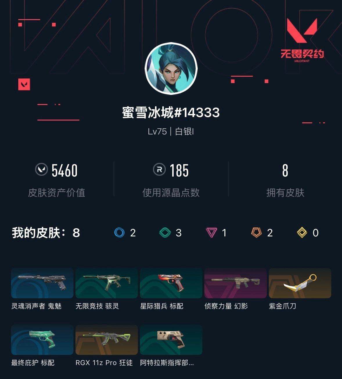 WWQXL319534无畏契约账号详情图3 WWQXL319534无畏契约账号详情图3