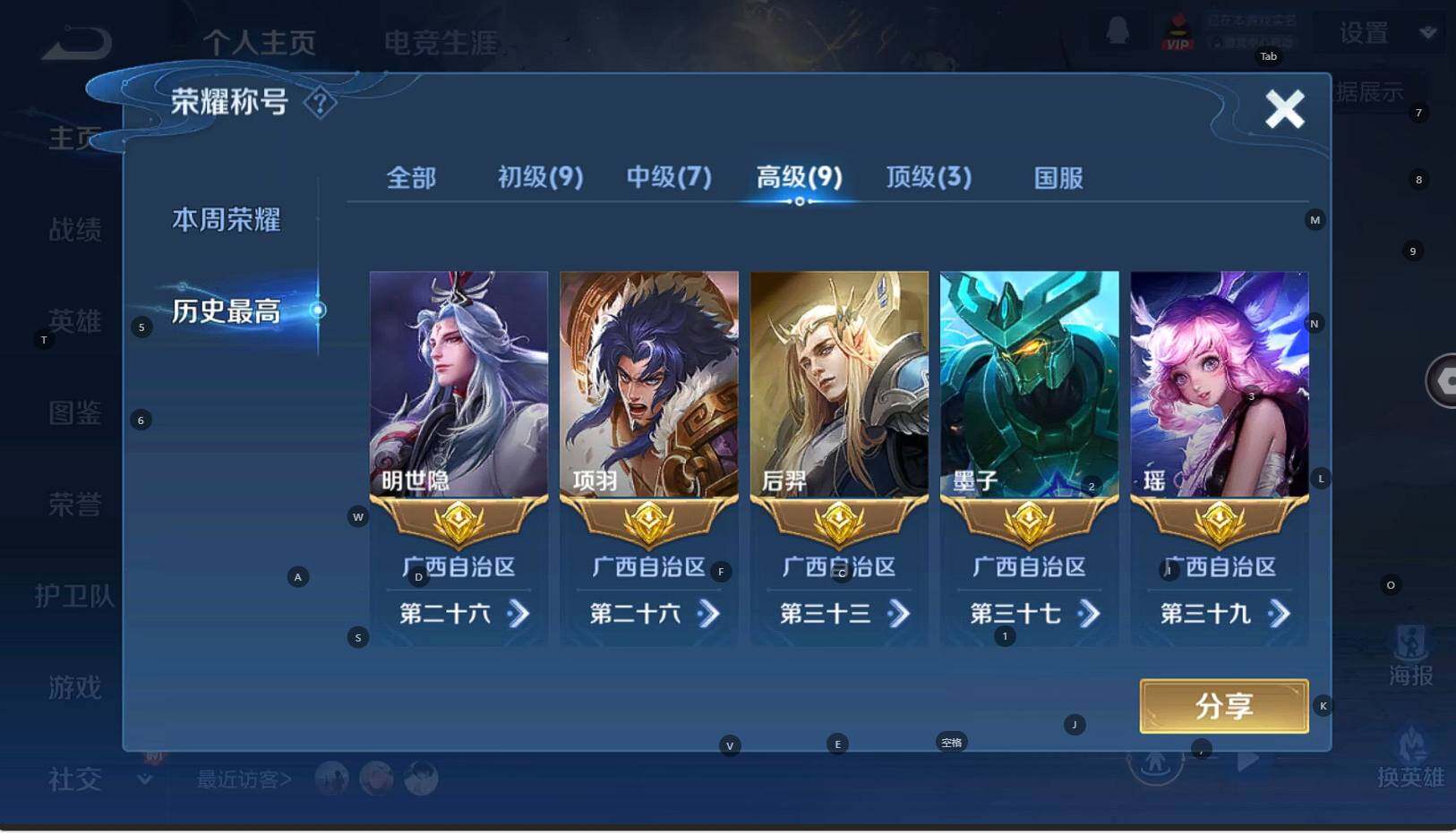 WZCMW3336152王者荣耀账号详情图5