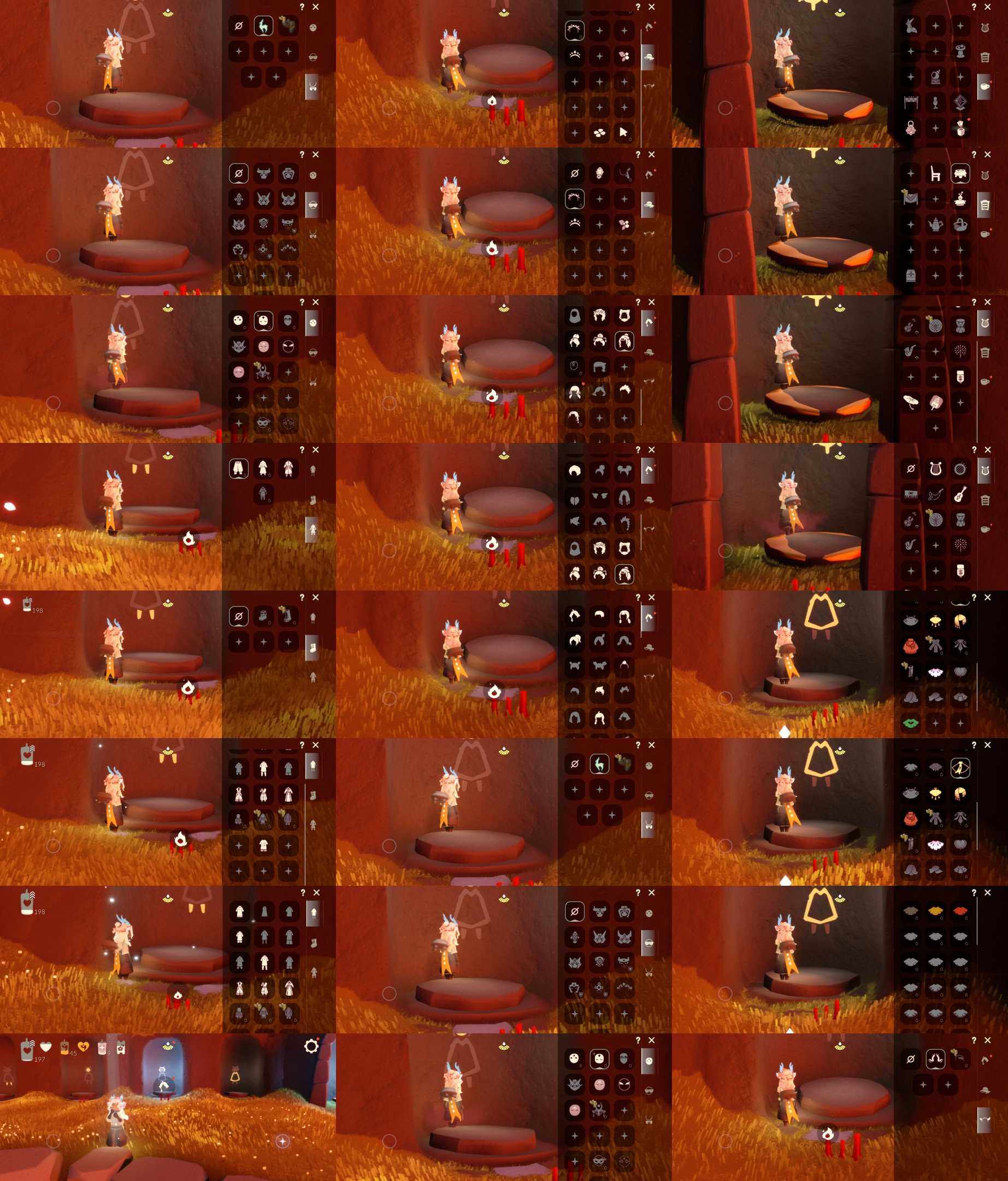 光遇账号安卓官服HM0304 ✅渠道: 安邮 ✅季节已毕业: 九色鹿半 ✅热门复刻/活动:矮人面具，武士裤，樱花，鼠标头饰 ✅礼包:四叶草发饰，茶桌，睡莲雨伞音韵吉他。王子围巾斗，异彩神鹿头饰 ✅珍惜物品：异彩神鹿