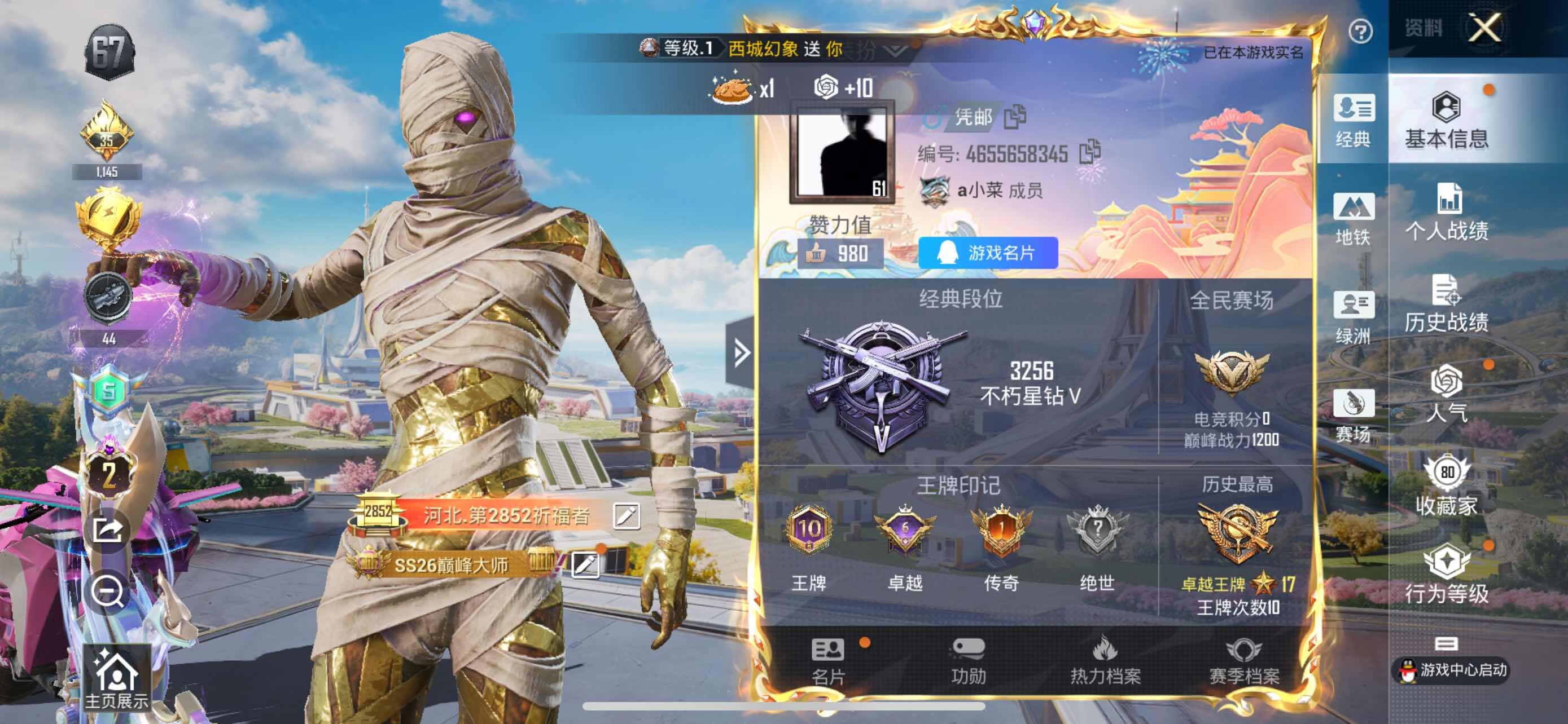 HPCMW3425308和平精英账号详情图7 HPCMW3425308和平精英账号详情图7