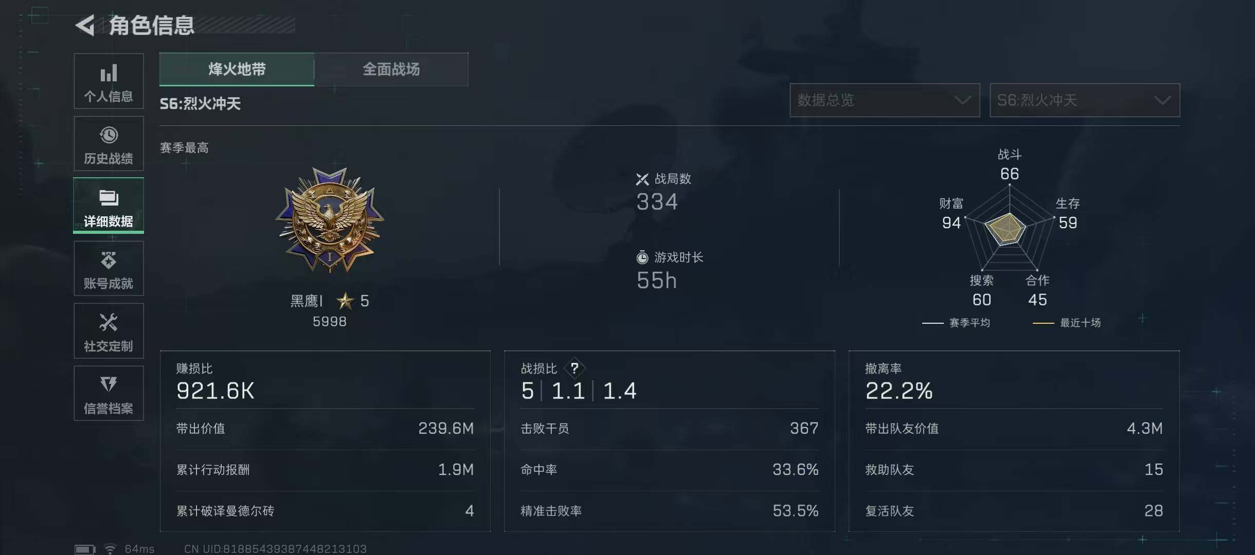 SJZQM352603三角洲行动账号详情图9