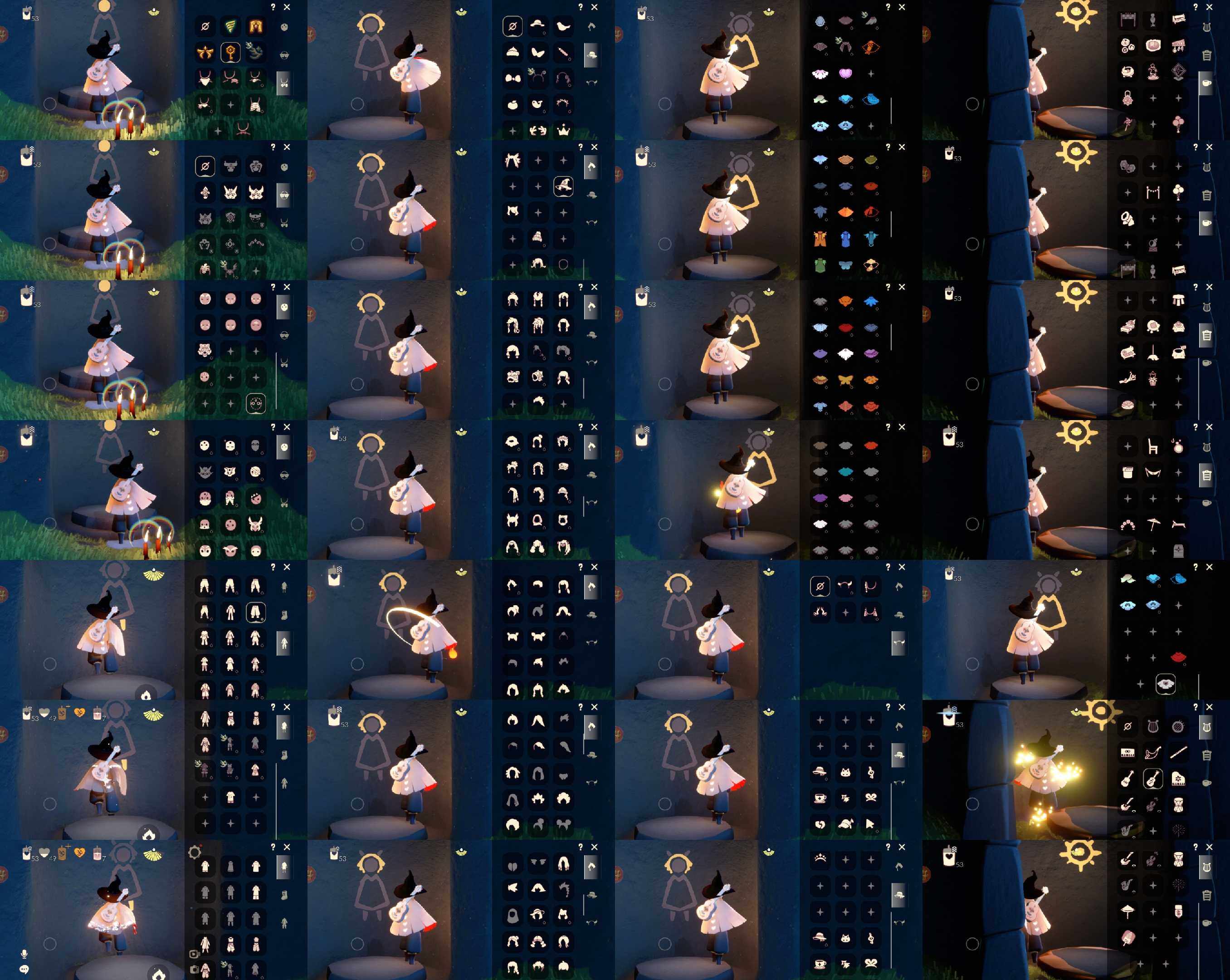 光遇账号安卓官服HM1439 安邮 蜡烛53，爱心49，季蜡0，升华蜡烛7，光翼167，毕业季：筑巢季，欧若拉，表演季，潜海季；毕业礼：筑巢手办，透明蝶翼斗篷，燕尾斗篷，暗红斗篷，白枭发型，留辫蘑菇头，单边小辫，黄