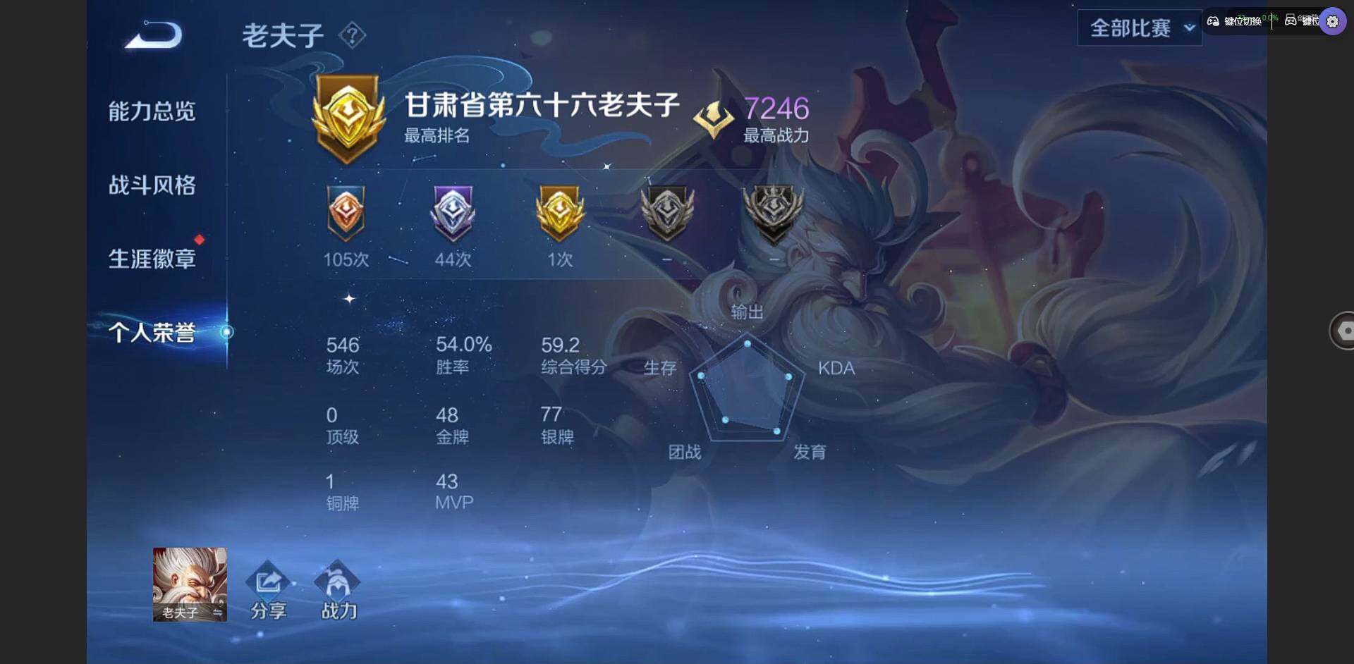 WZQM3383524王者荣耀账号详情图7 WZQM3383524王者荣耀账号详情图7