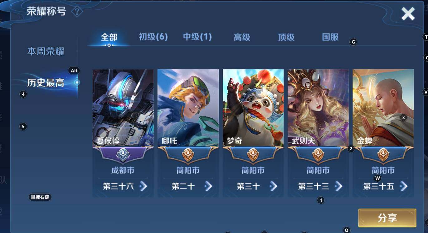 WZCMW3341949王者荣耀账号详情图9 WZCMW3341949王者荣耀账号详情图9