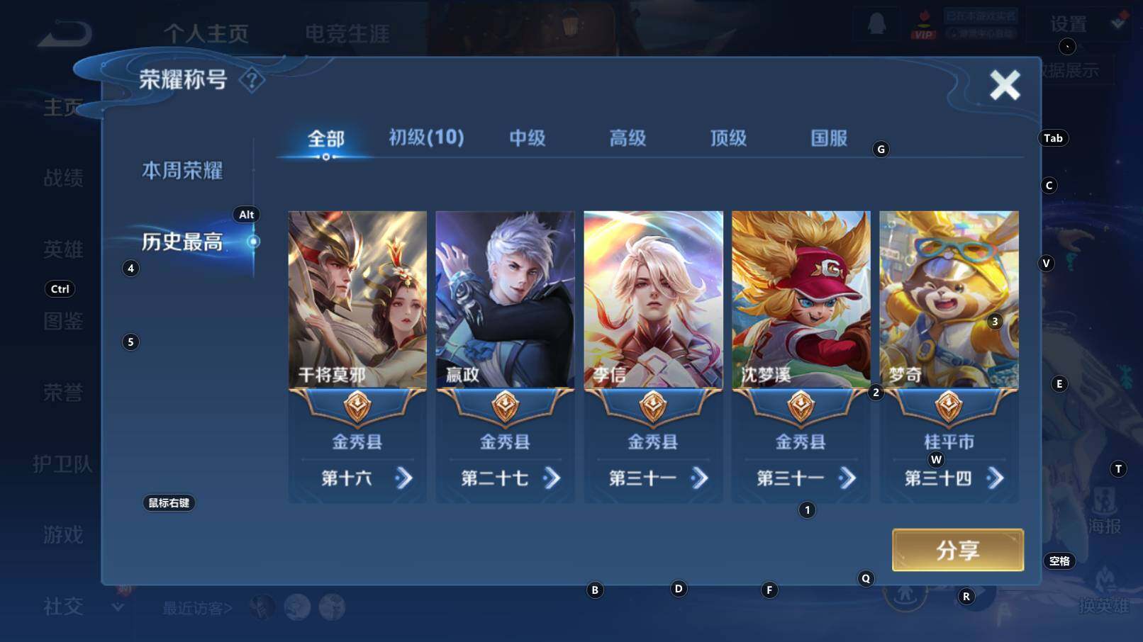 WZCMW3368852王者荣耀账号详情图8