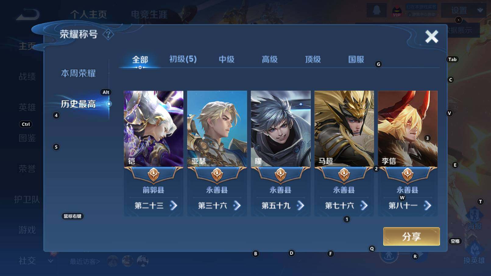 WZCMW3342794王者荣耀账号详情图9