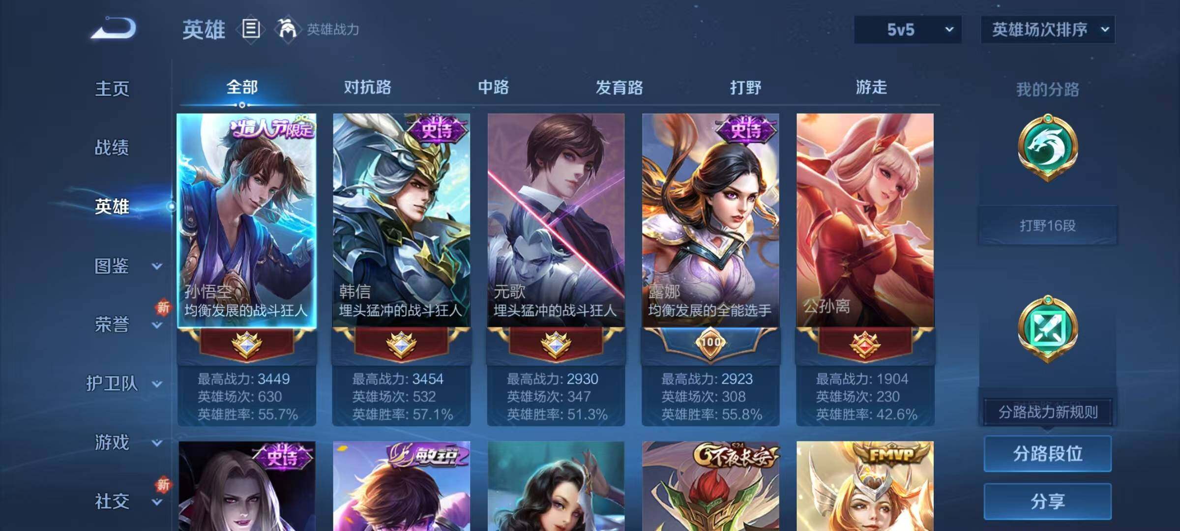 WZJZ3354713王者荣耀账号详情图5