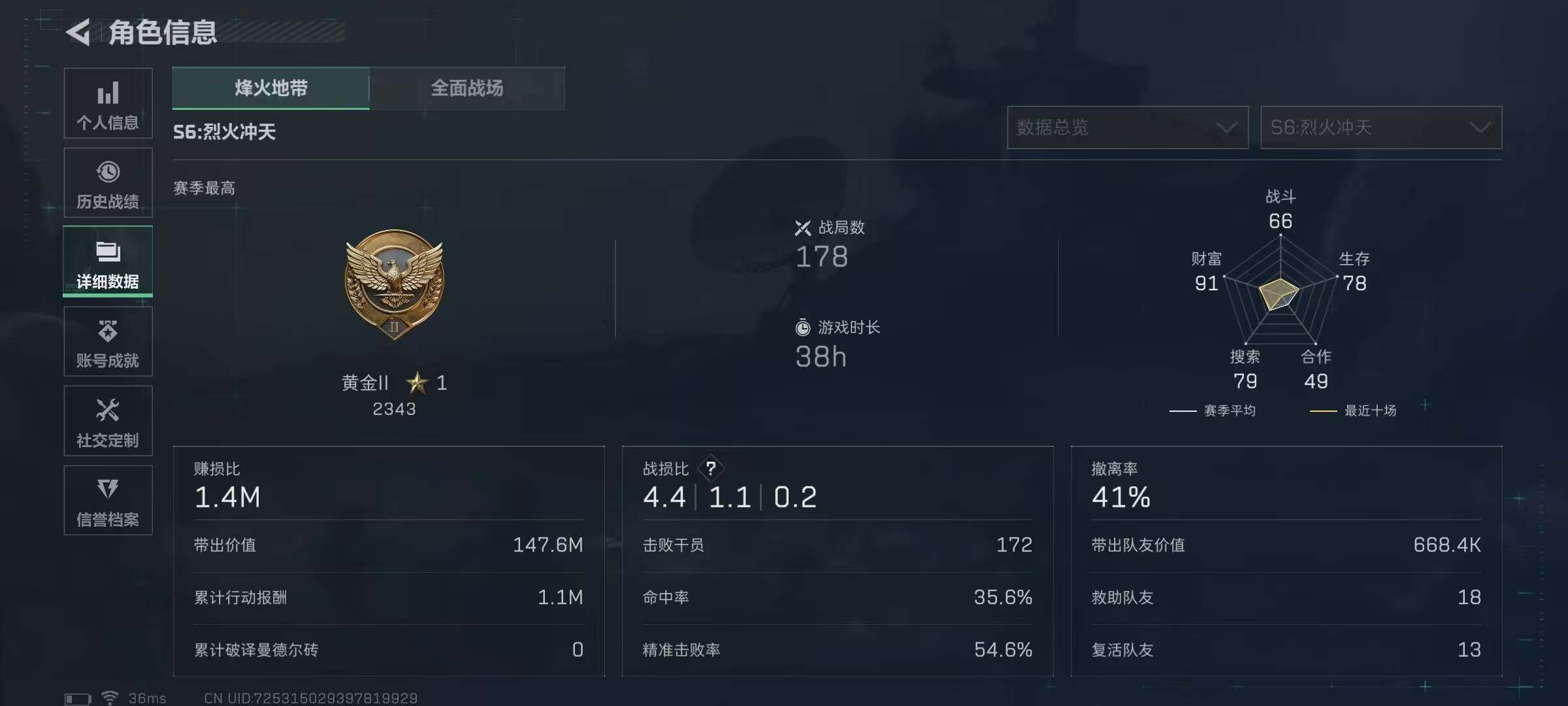 SJZQM364810三角洲行动账号详情图8