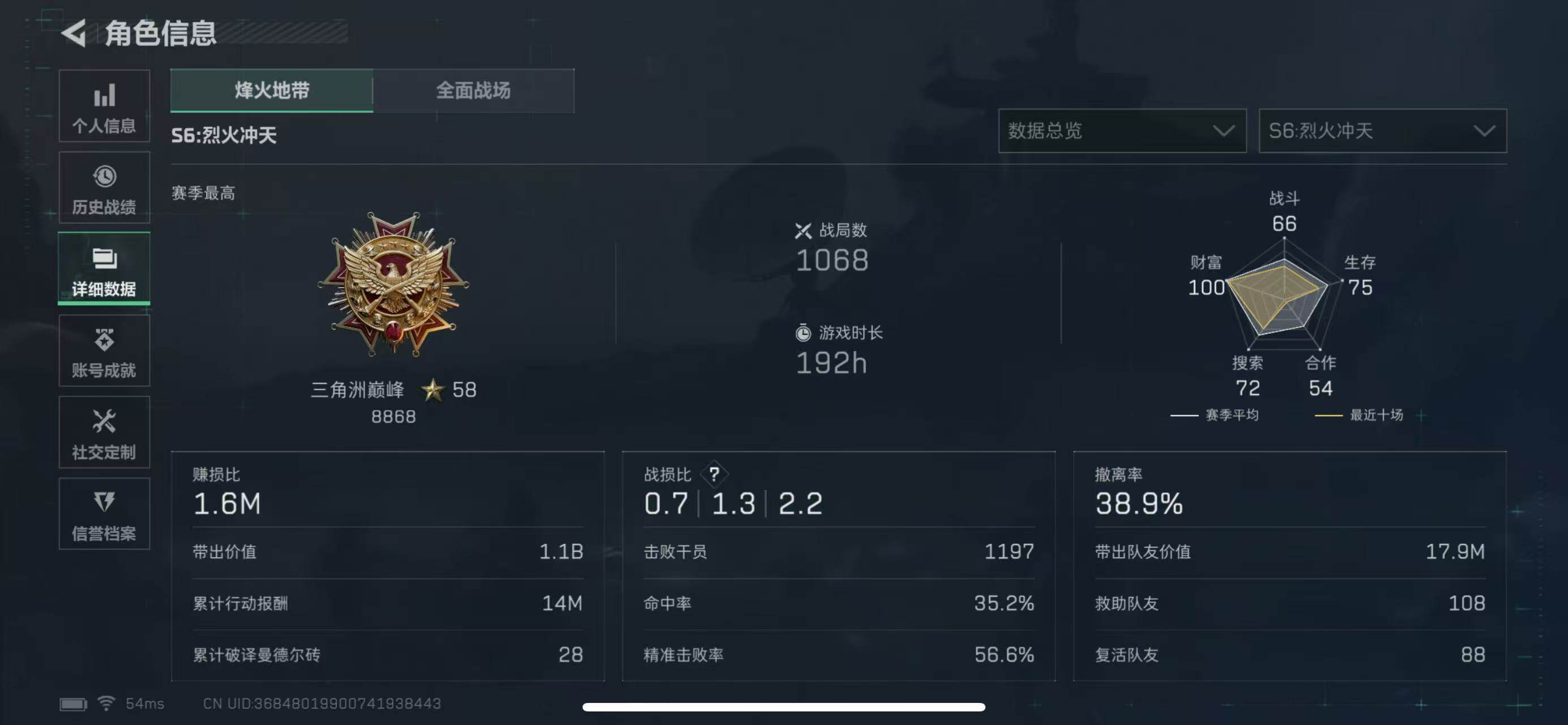 SJZCMW385171三角洲行动账号详情图3 SJZCMW385171三角洲行动账号详情图3