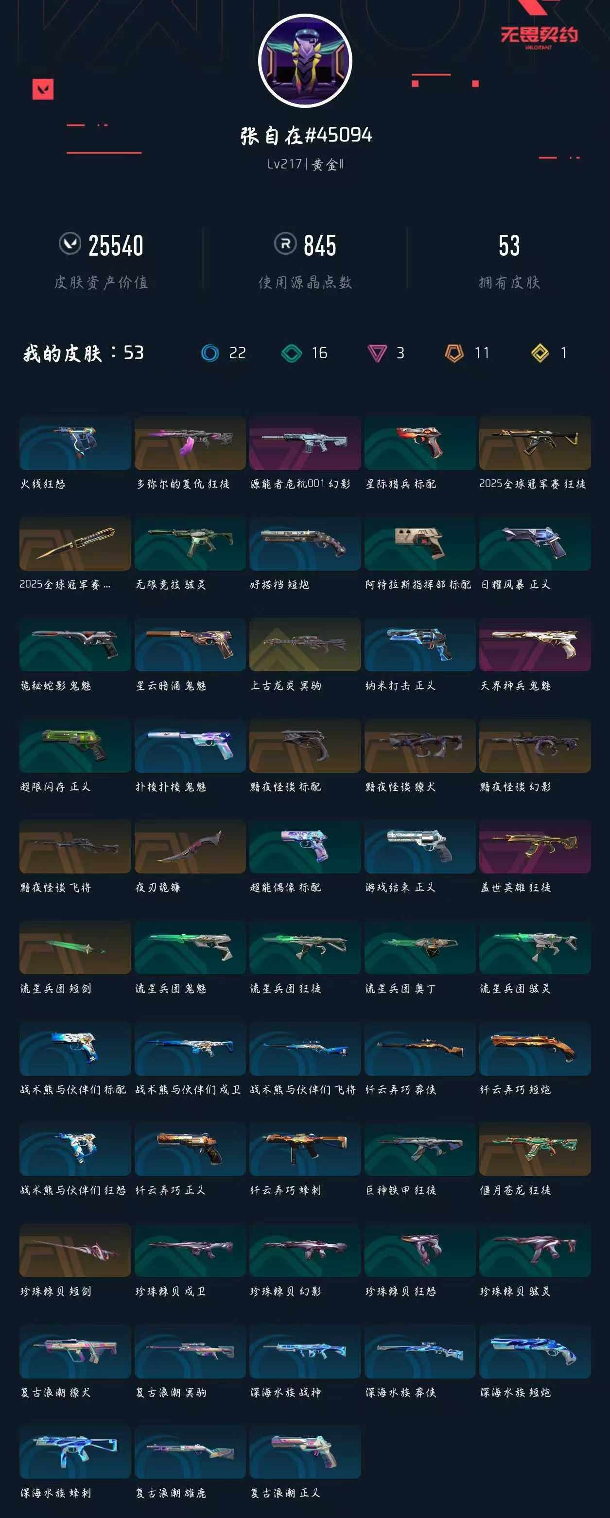 WWQXL320827无畏契约账号详情图5 WWQXL320827无畏契约账号详情图5