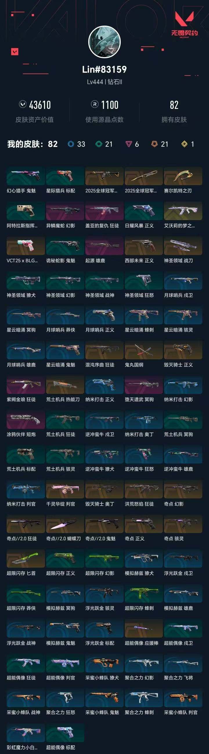 WWQXL320828无畏契约账号详情图6 WWQXL320828无畏契约账号详情图6