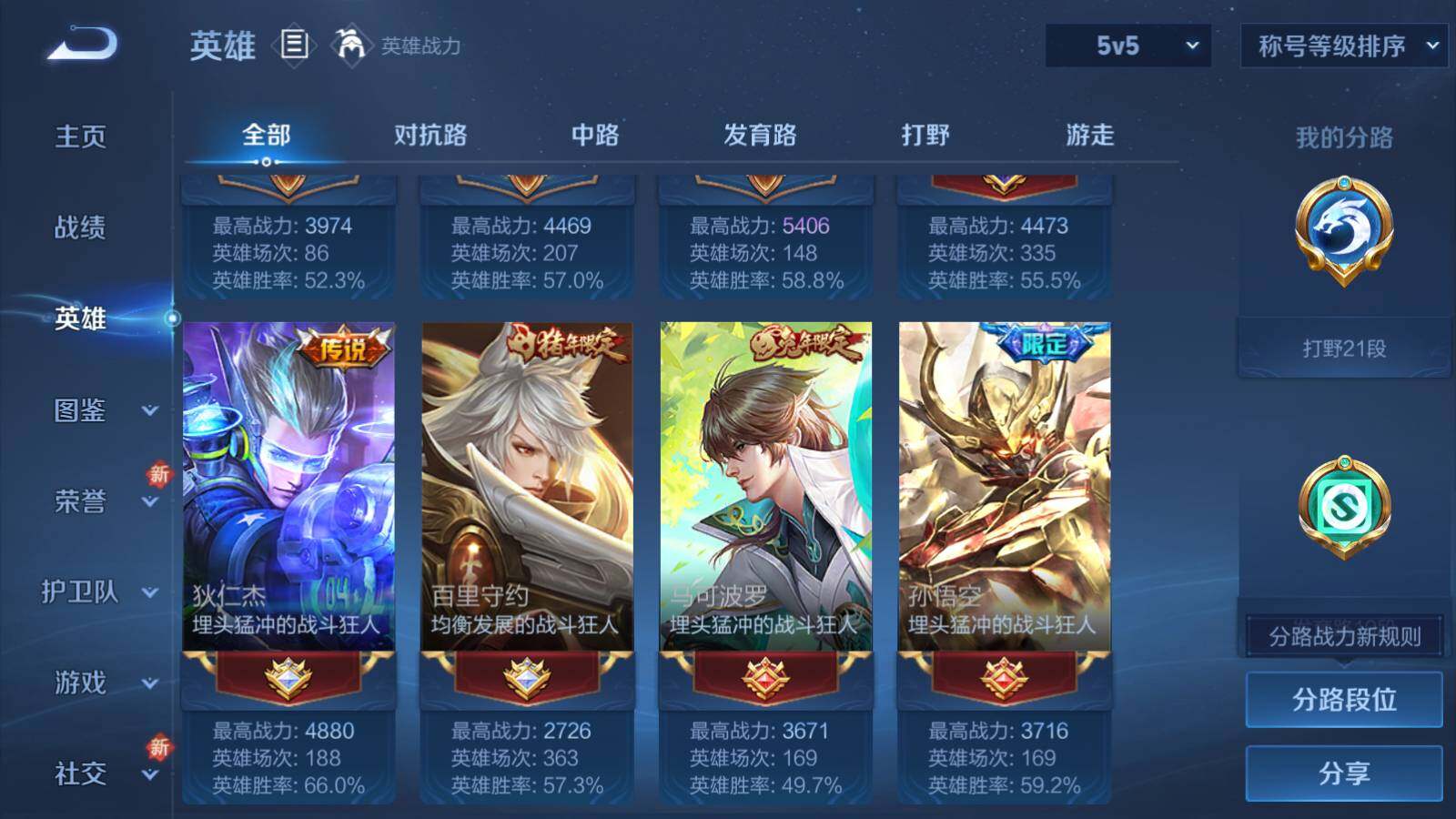 WZLX3356777王者荣耀账号详情图5