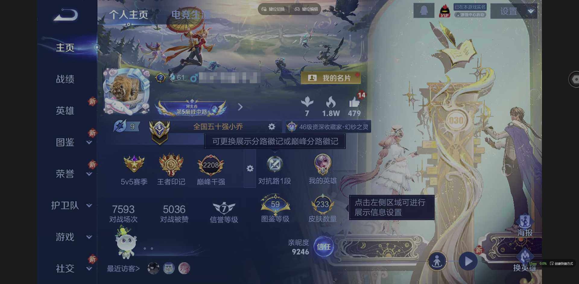 WZQM3370270王者荣耀账号详情图3 WZQM3370270王者荣耀账号详情图3