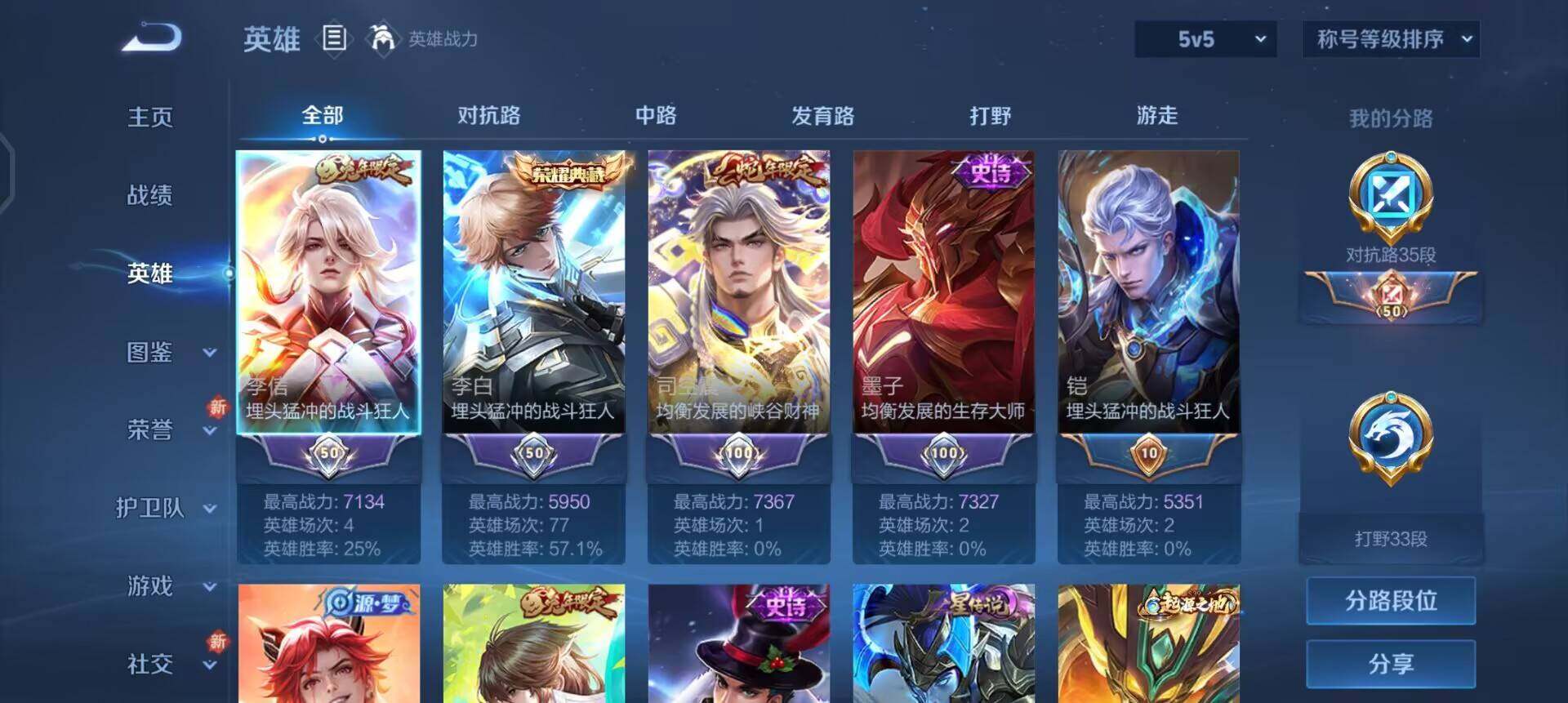 WZQM3352645王者荣耀账号详情图5