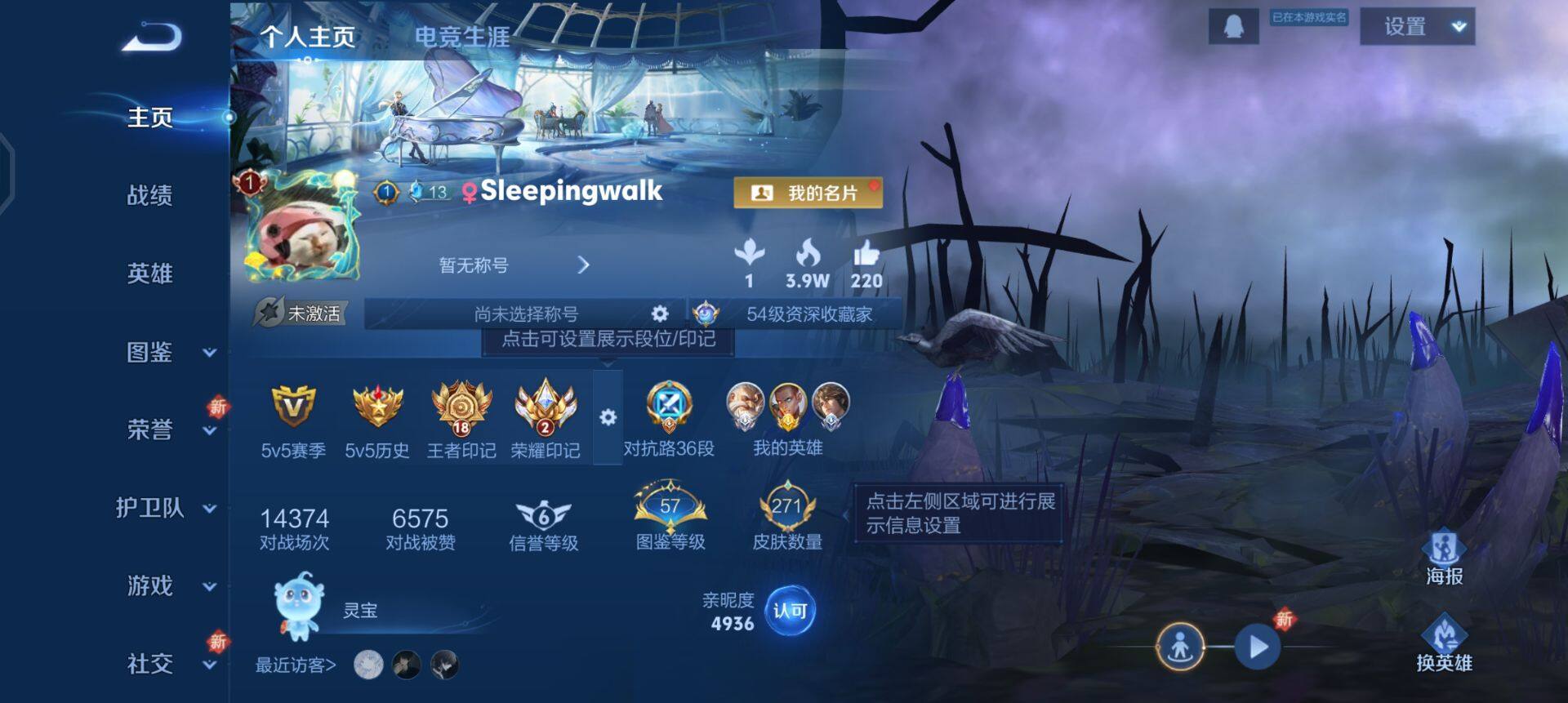 WZQM3362626王者荣耀账号详情图3 WZQM3362626王者荣耀账号详情图3