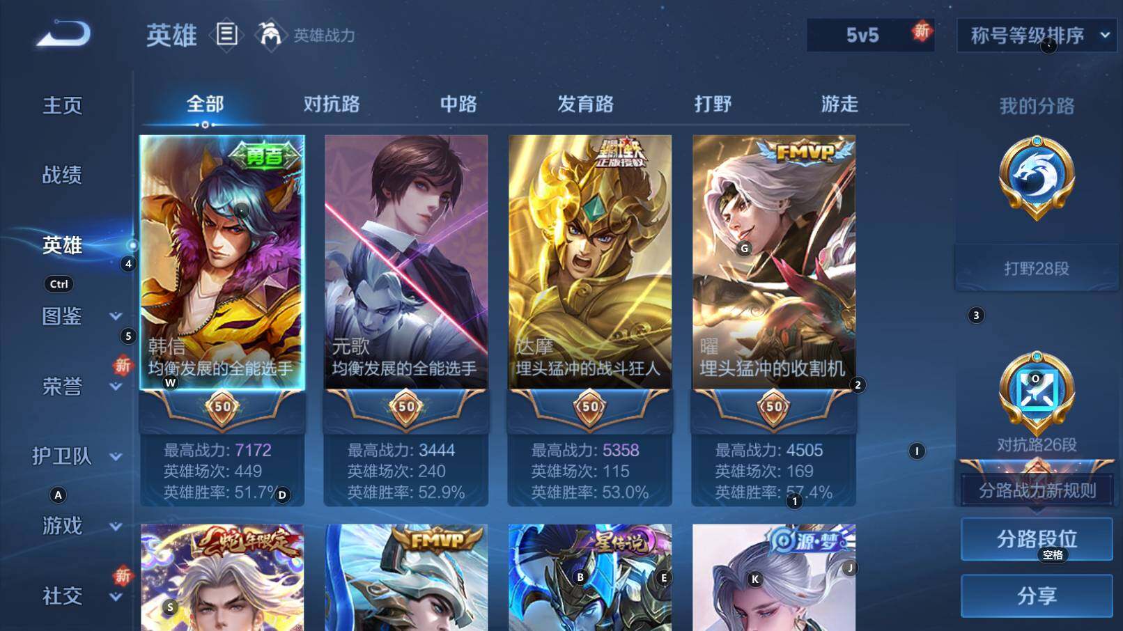 WZCMW3351754王者荣耀账号详情图9 WZCMW3351754王者荣耀账号详情图9