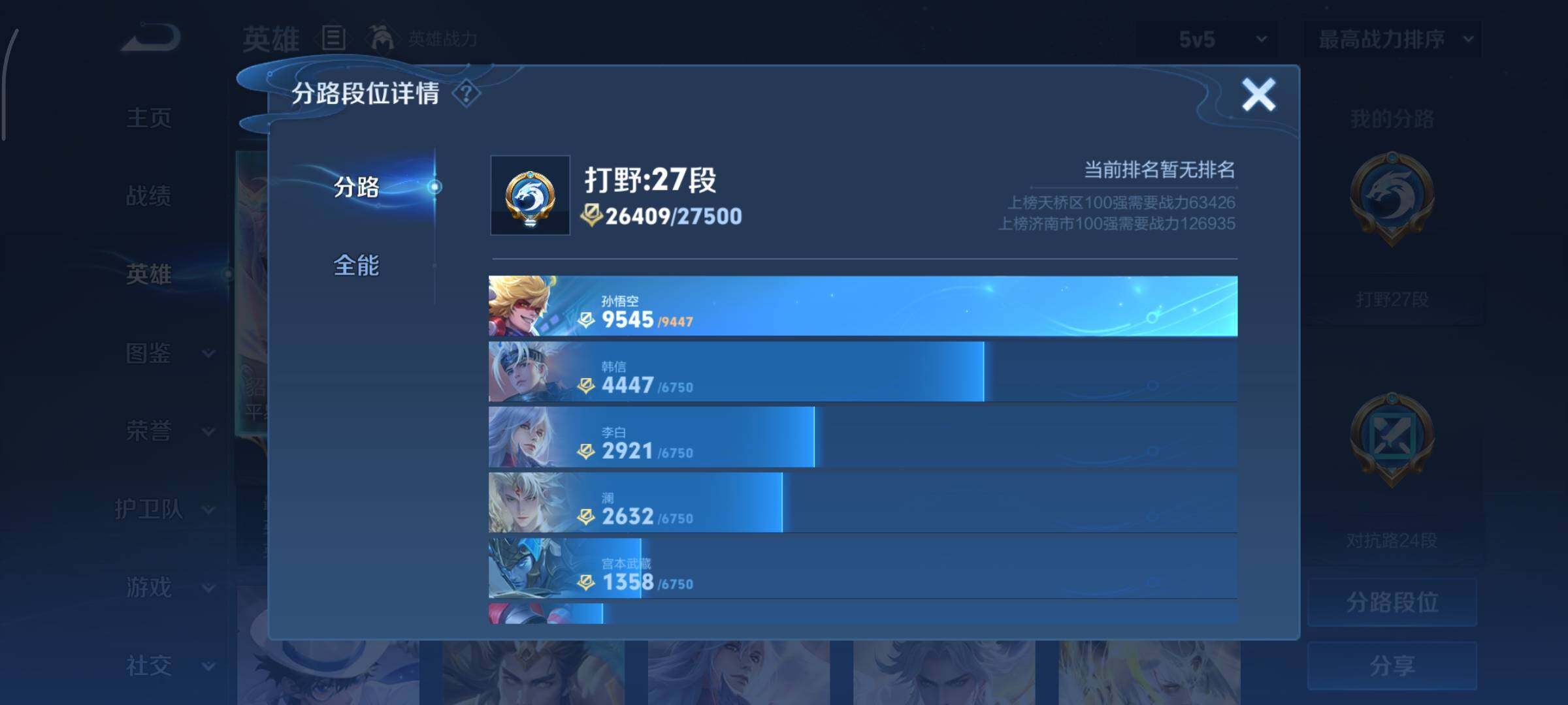 WZCMY3353890王者荣耀账号详情图4 WZCMY3353890王者荣耀账号详情图4