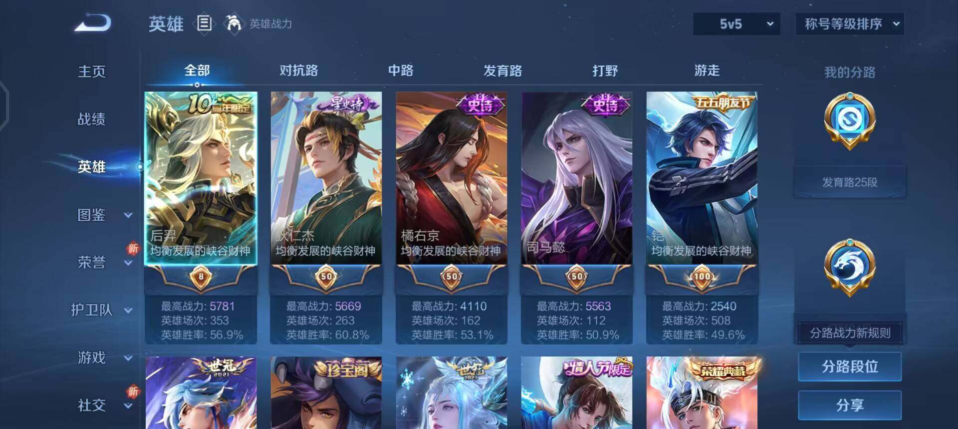 WZQM3375078王者荣耀账号详情图5