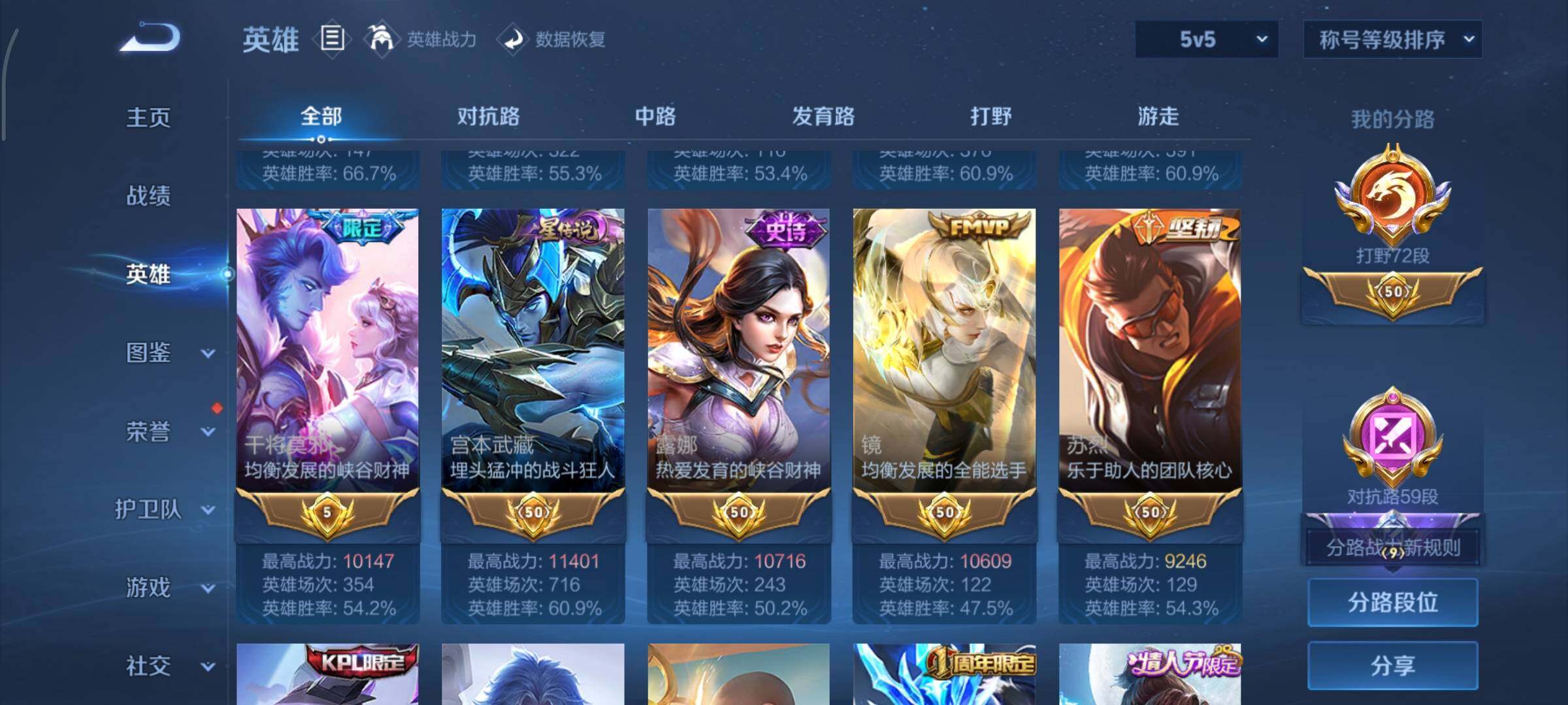 WZCMY3353899王者荣耀账号详情图5