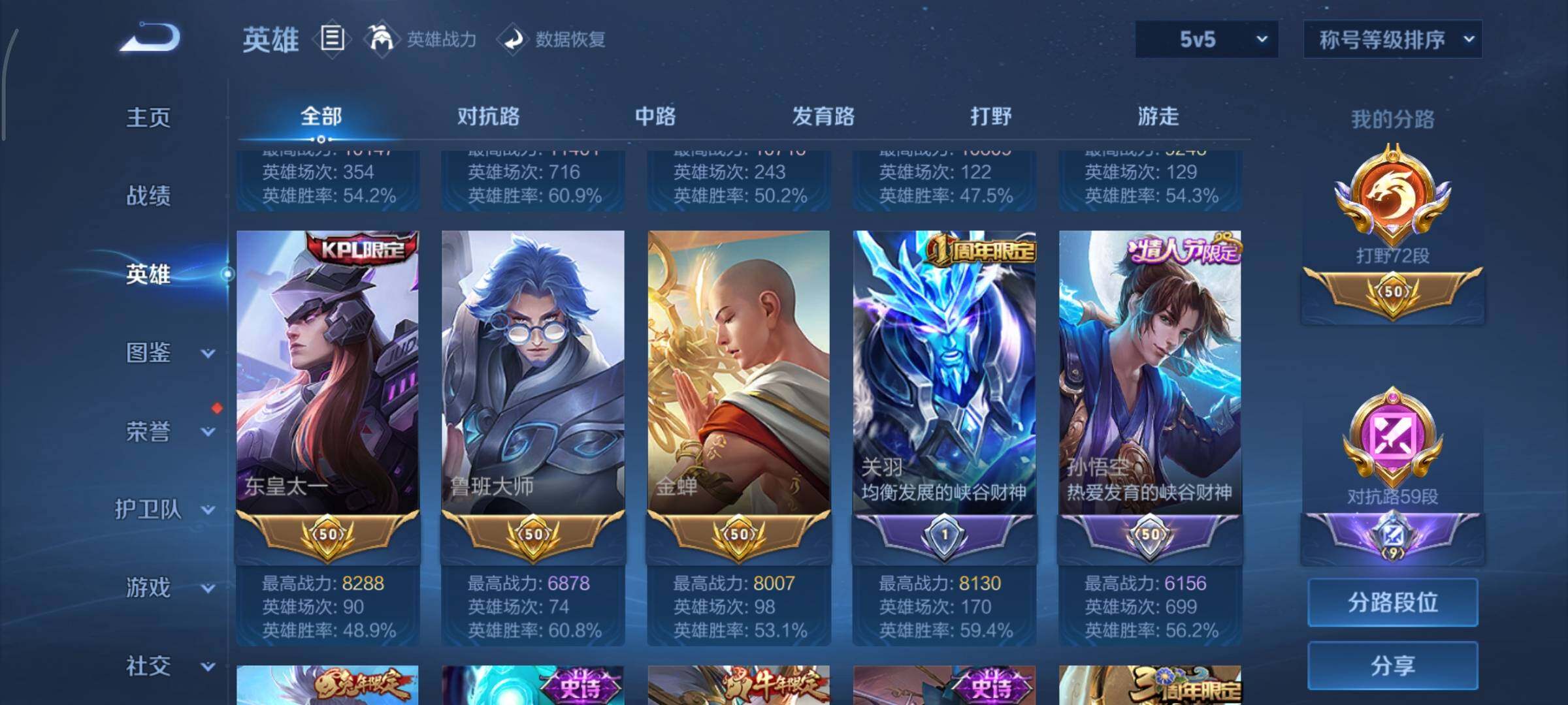 WZCMY3353899王者荣耀账号详情图6