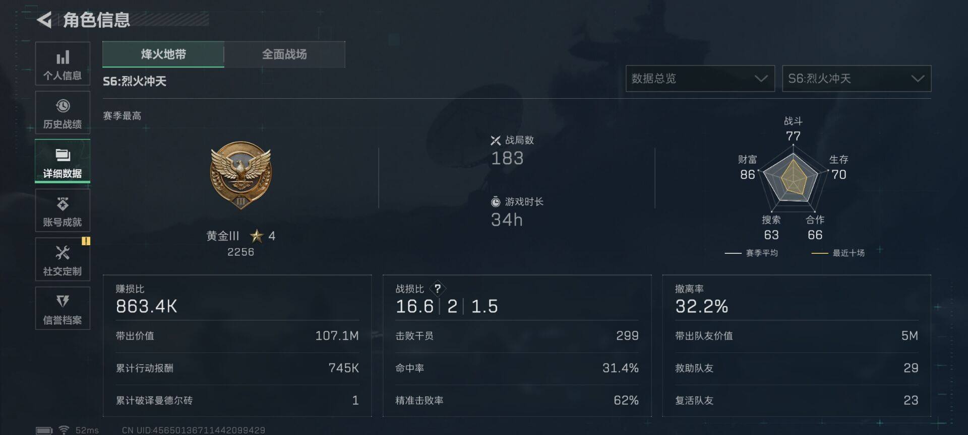 SJZCMW363267三角洲行动账号详情图4