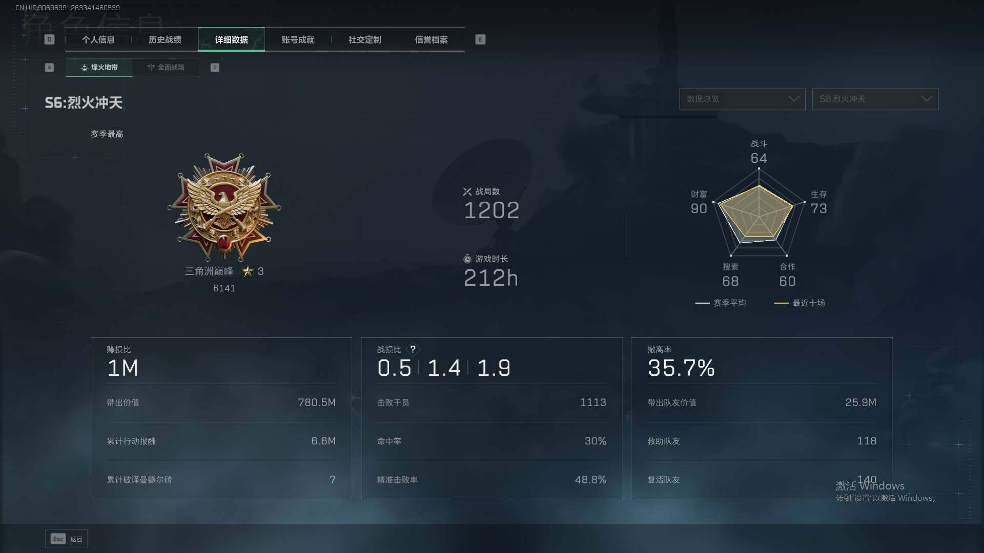 SJZCMW358934三角洲行动账号详情图6