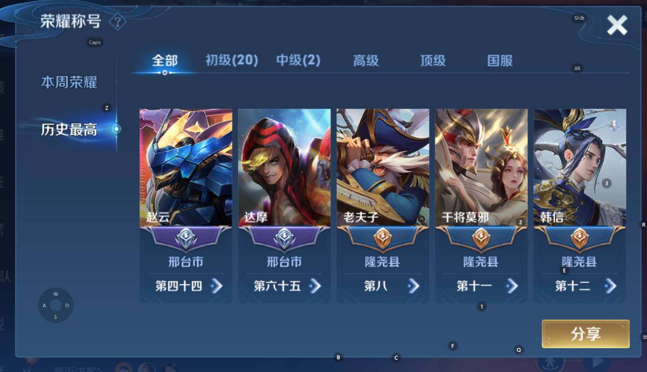 WZCMW3368952王者荣耀账号详情图8