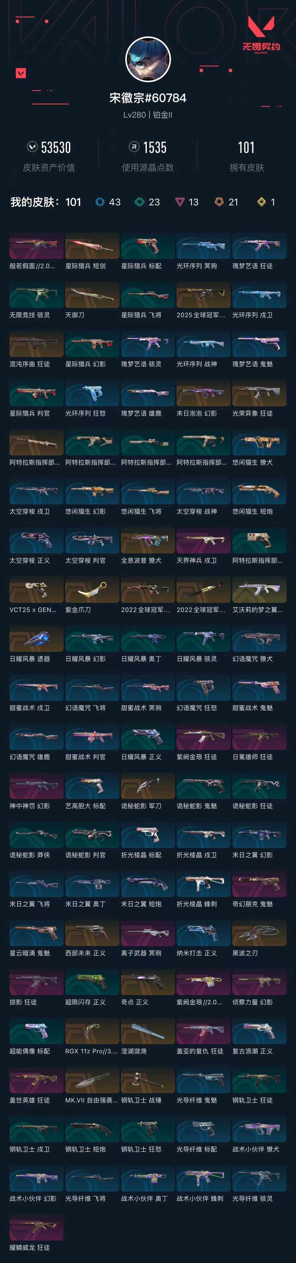 WWQXL321363无畏契约账号详情图6 WWQXL321363无畏契约账号详情图6