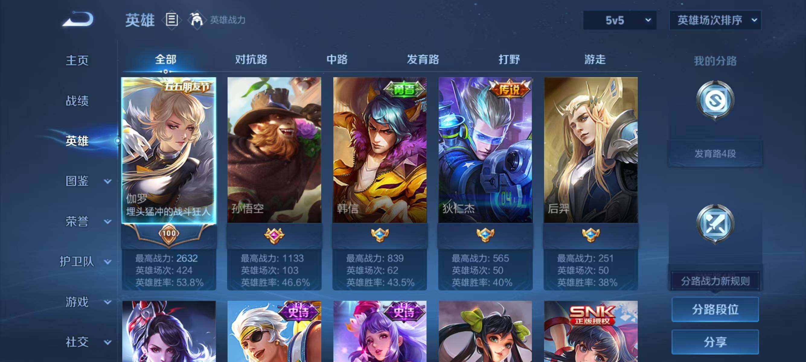 WZJZ3364382王者荣耀账号详情图4