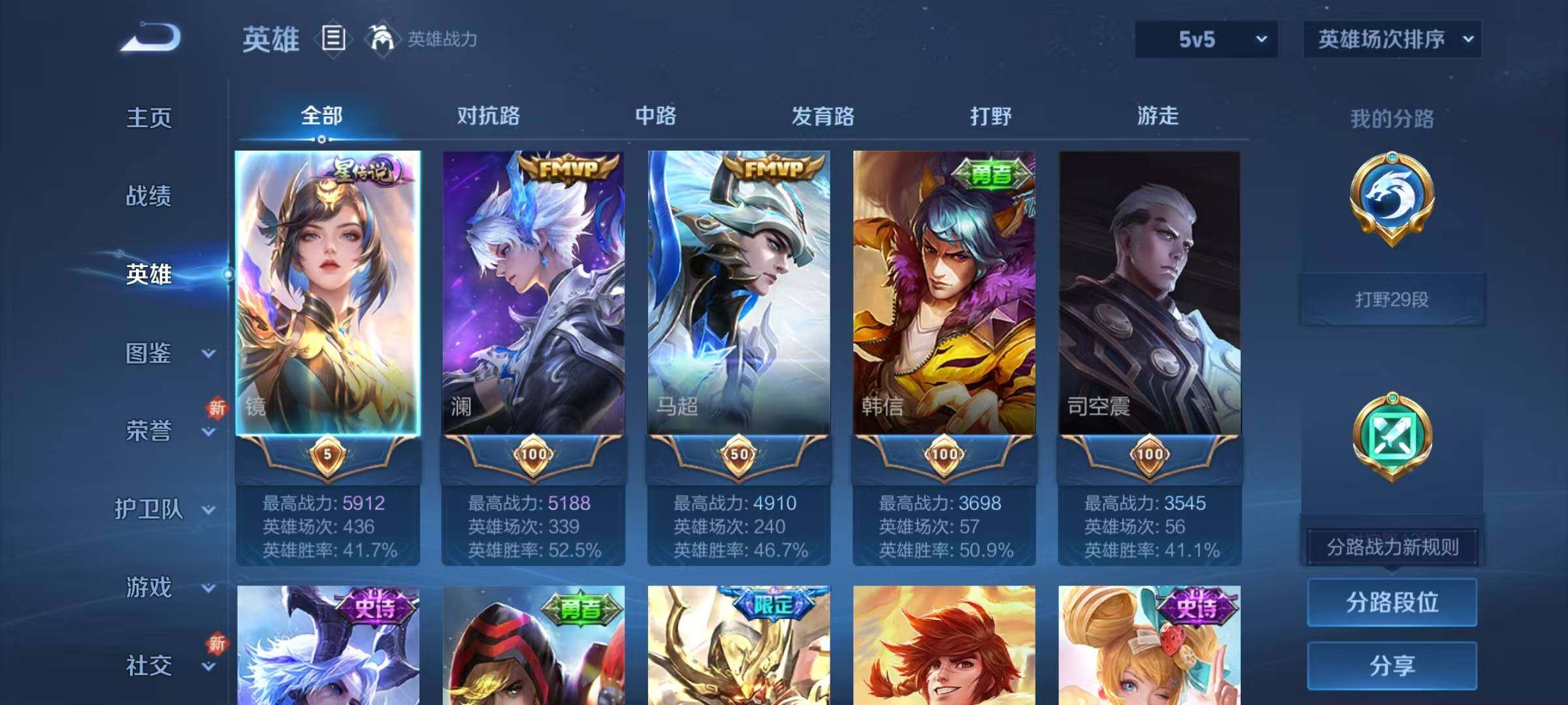 WZJZ3364386王者荣耀账号详情图5