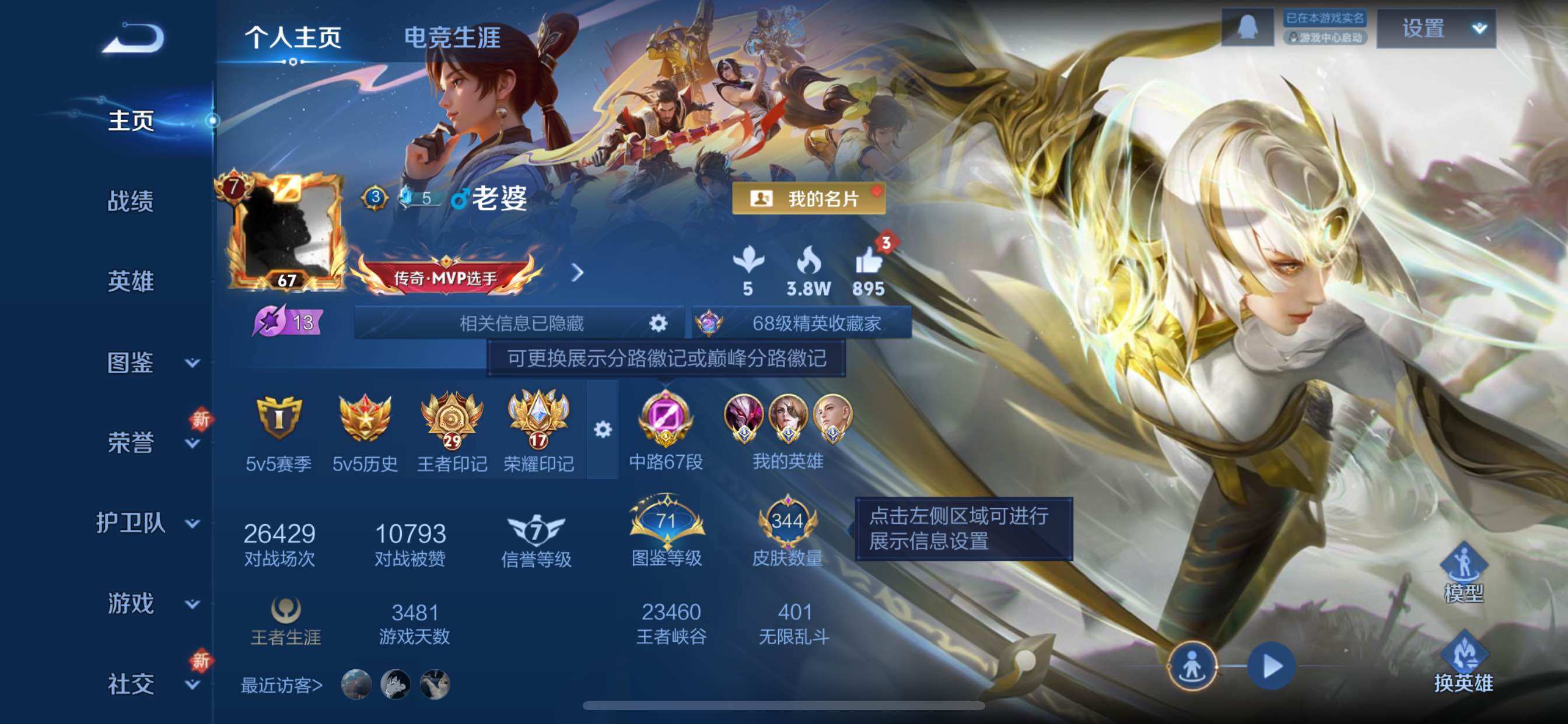 WZCMY3375955王者荣耀账号详情图2