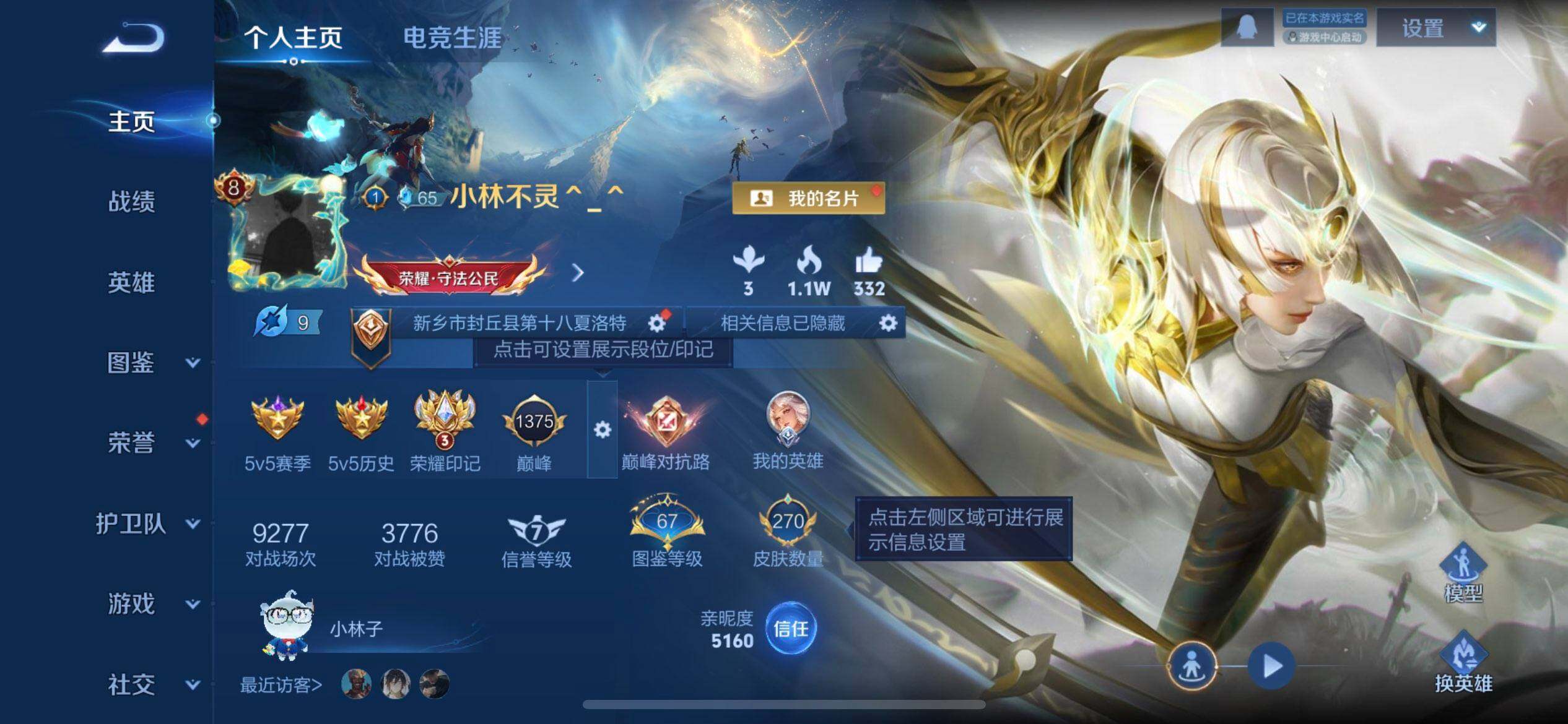 WZQM3375009王者荣耀账号详情图3 WZQM3375009王者荣耀账号详情图3