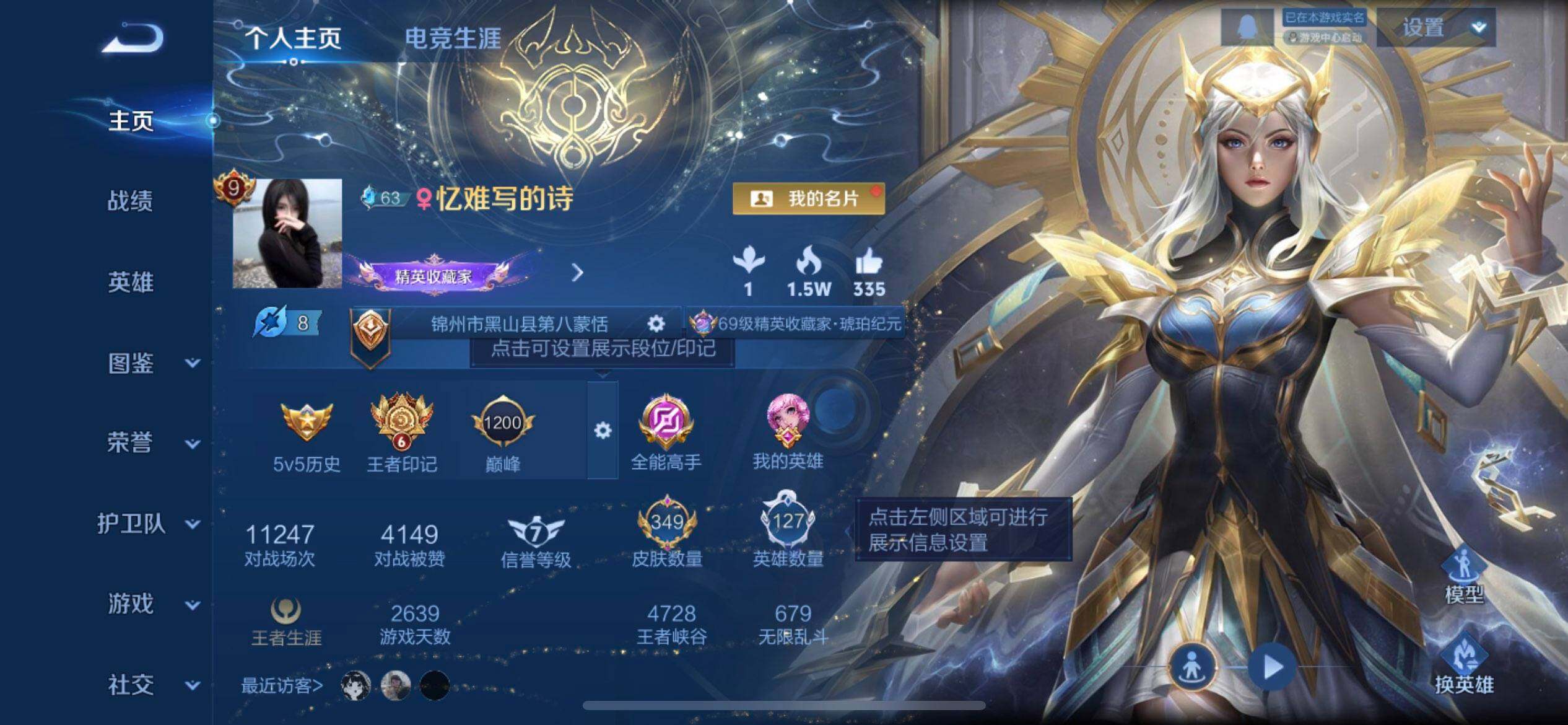 WZQM3375484王者荣耀账号详情图3