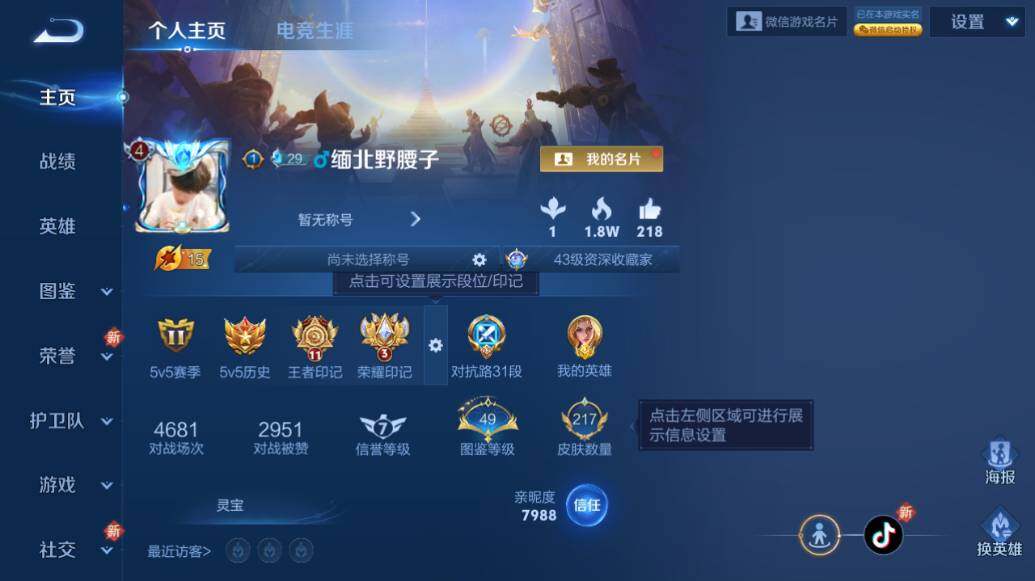 WZLX3362772王者荣耀账号详情图5