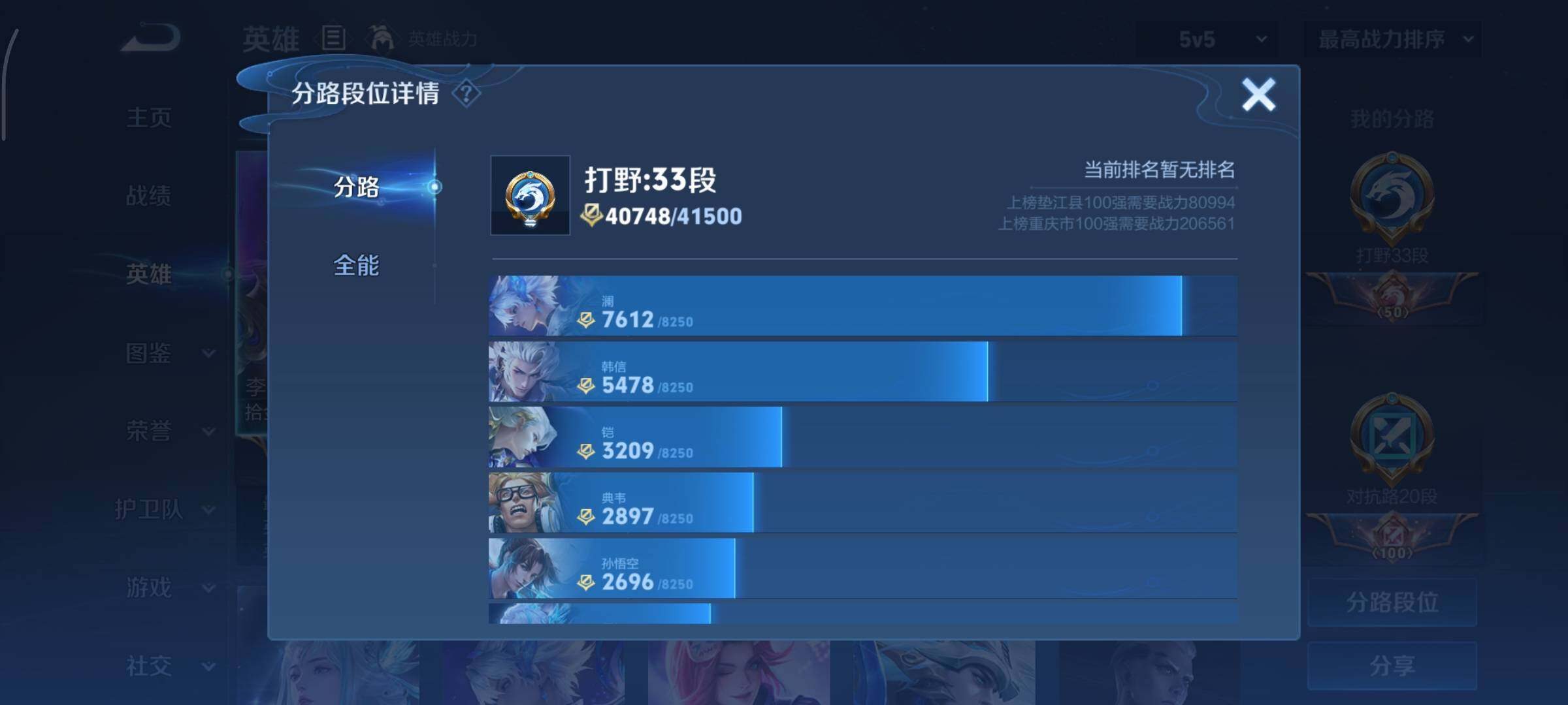 WZCMY3358425王者荣耀账号详情图4