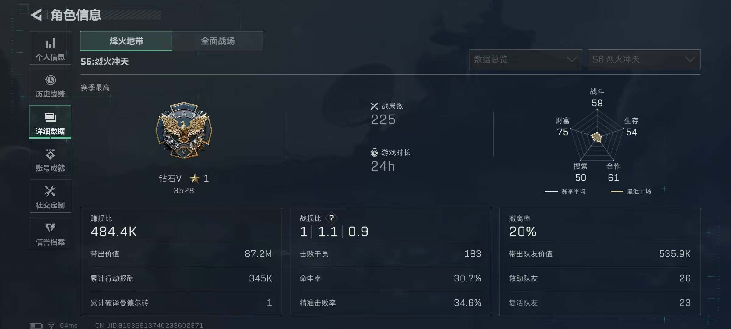 SJZQM360445三角洲行动账号详情图8