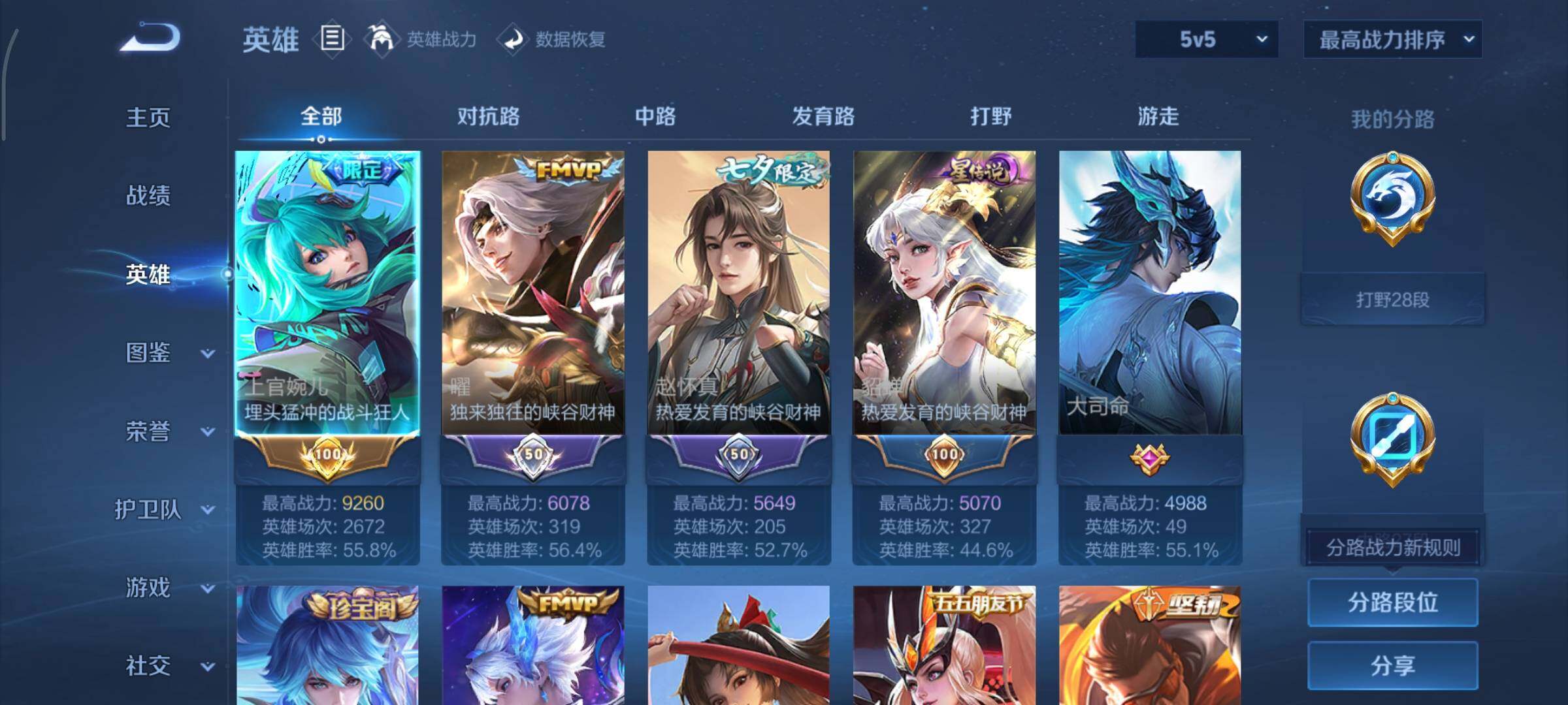 WZCMY3364502王者荣耀账号详情图2