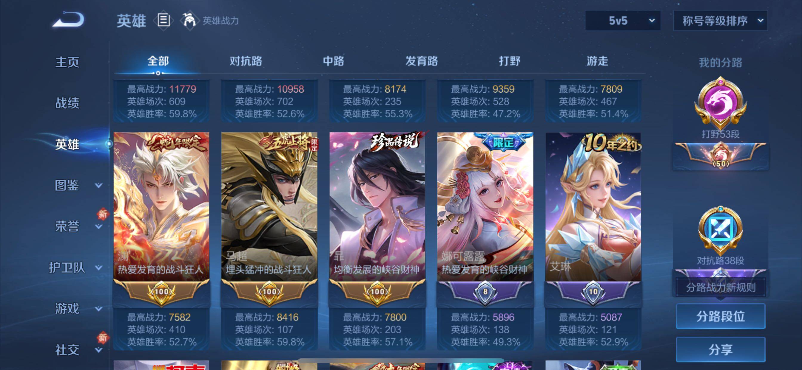 WZCMY3360074王者荣耀账号详情图3 WZCMY3360074王者荣耀账号详情图3