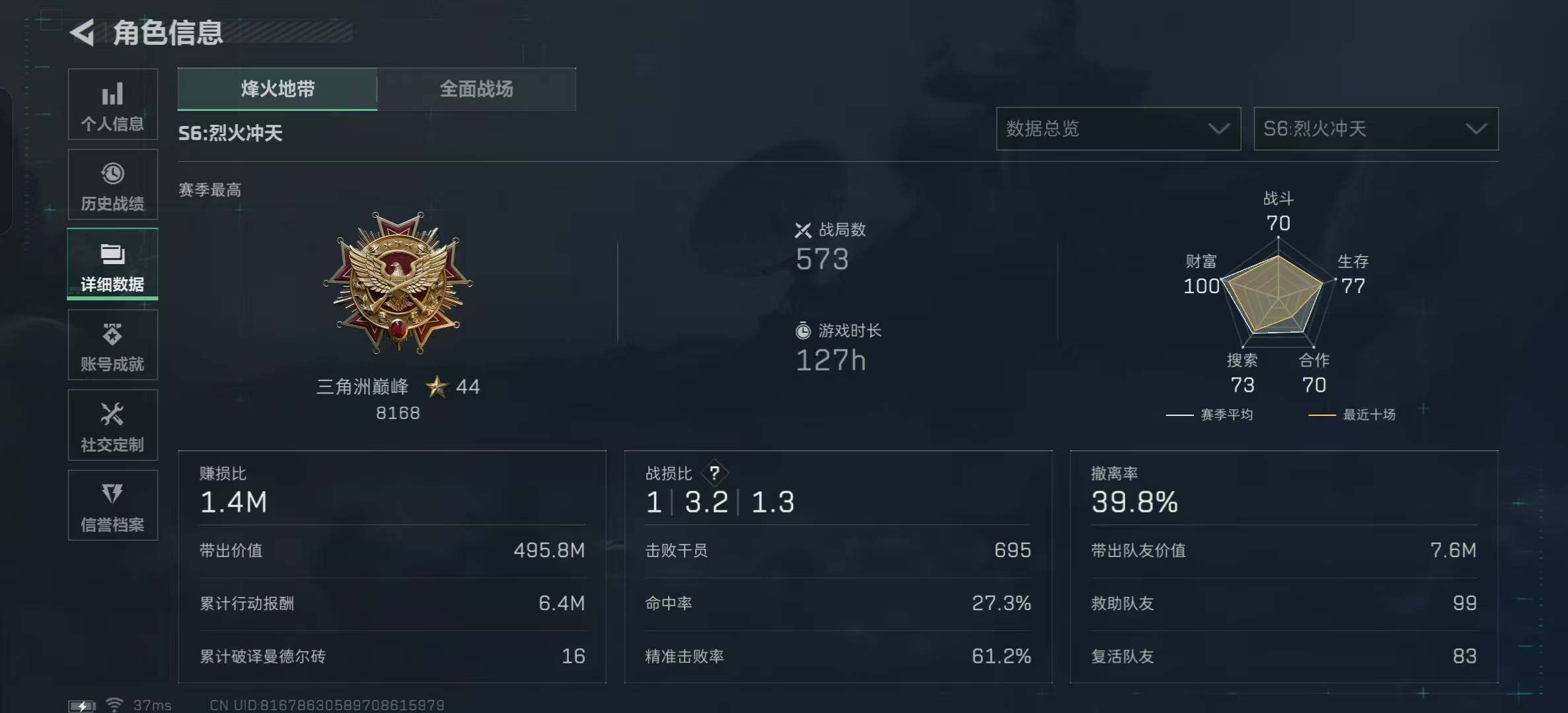 SJZEY357375三角洲行动账号详情图5