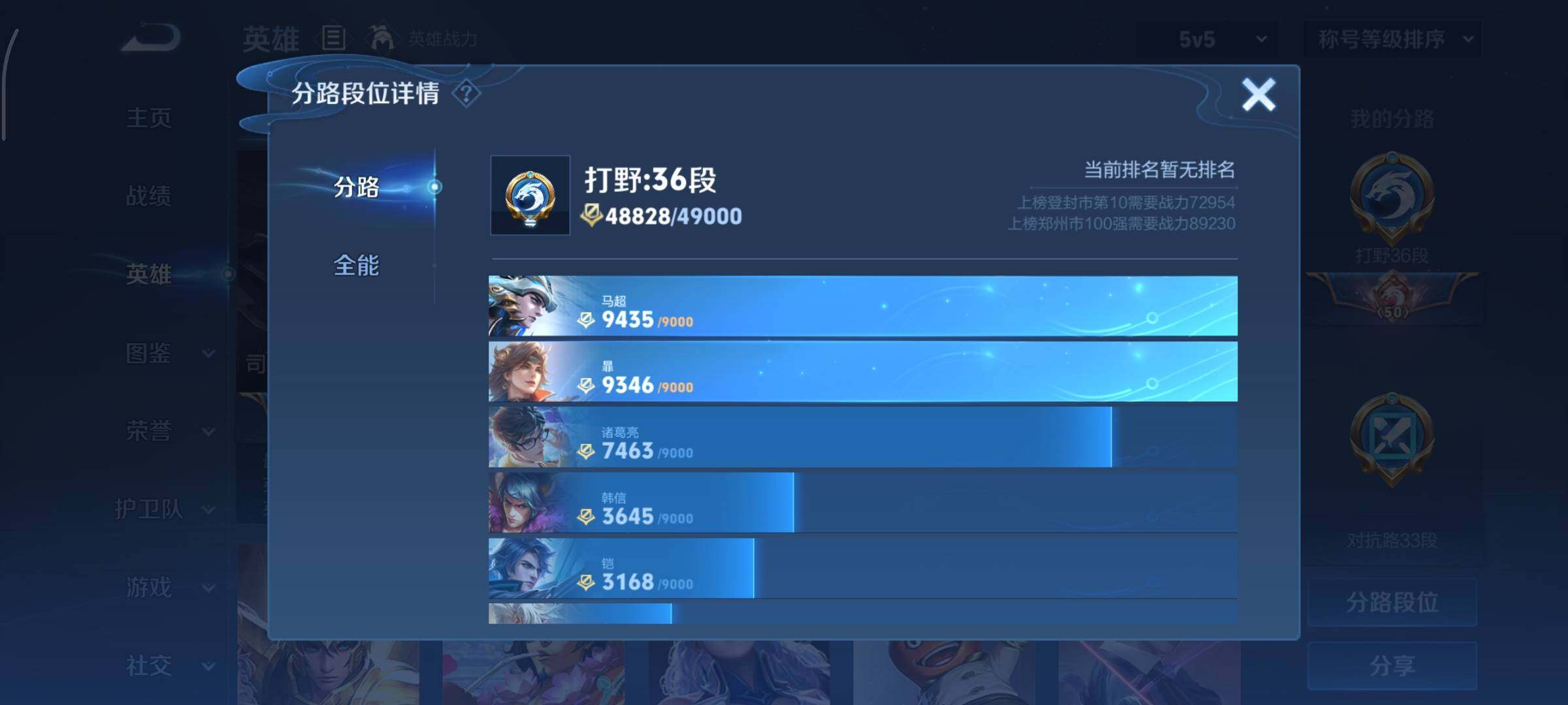 WZCMY3363527王者荣耀账号详情图5 WZCMY3363527王者荣耀账号详情图5