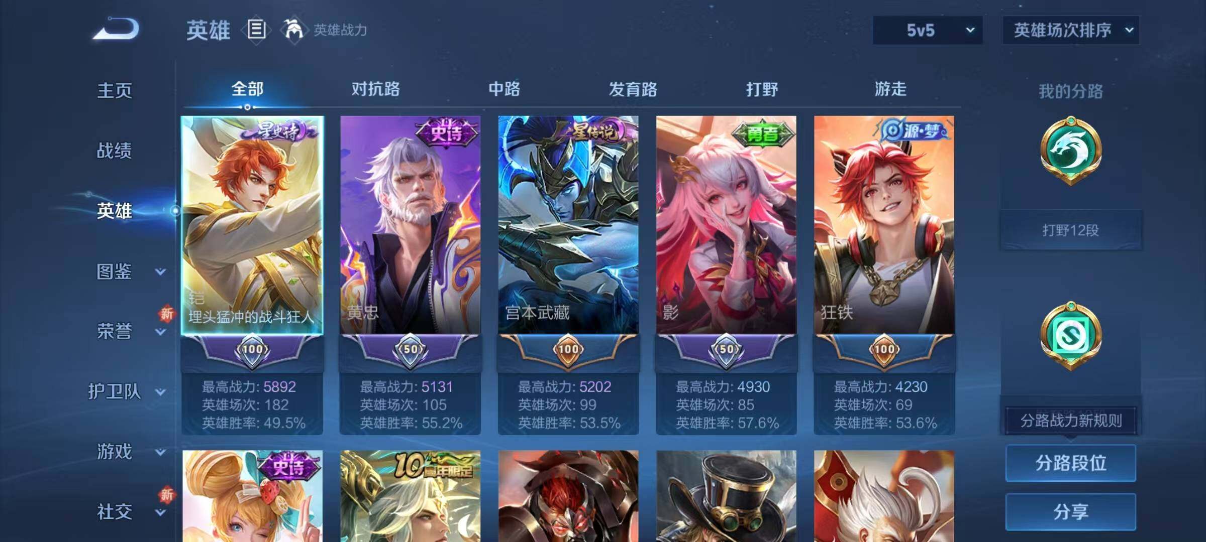 WZJZ3367410王者荣耀账号详情图4 WZJZ3367410王者荣耀账号详情图4