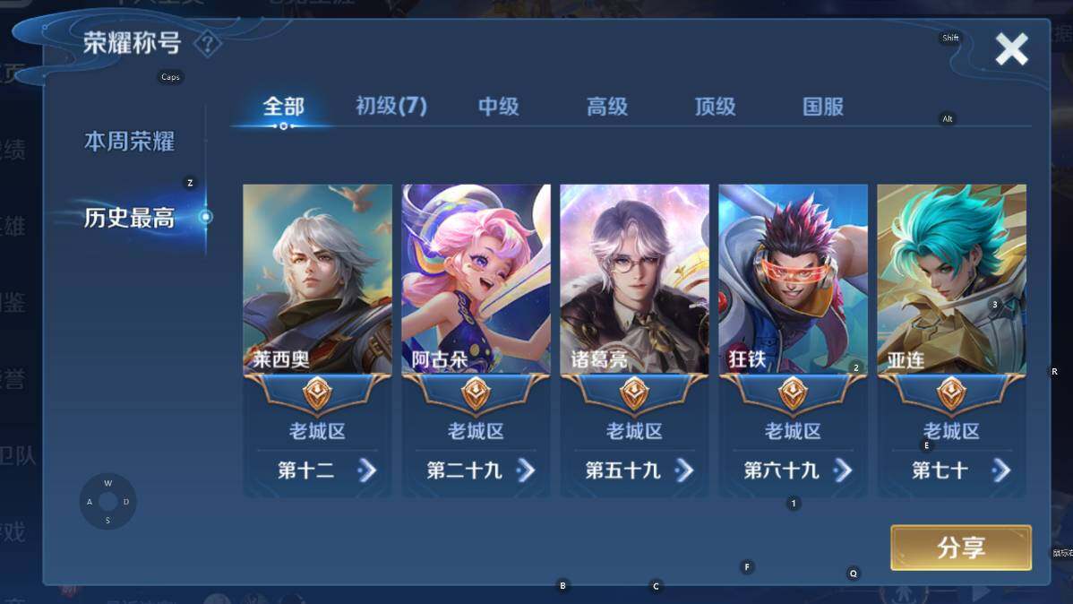 WZCMW3369017王者荣耀账号详情图10