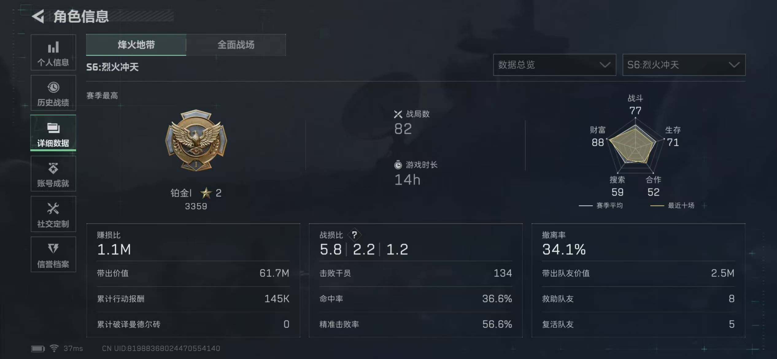 SJZCMW359407三角洲行动账号详情图5 SJZCMW359407三角洲行动账号详情图5